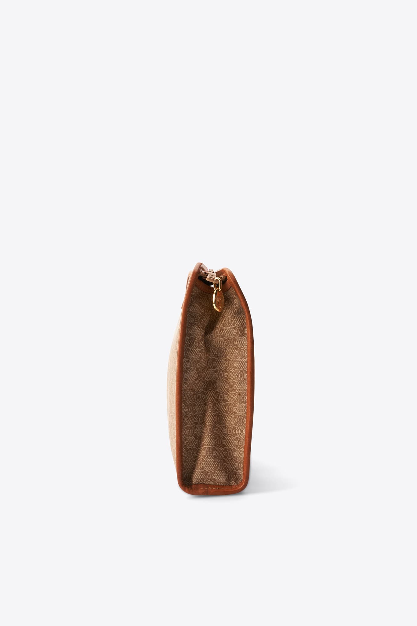 Bolsita de caja triómfo de cuero negro celine celine