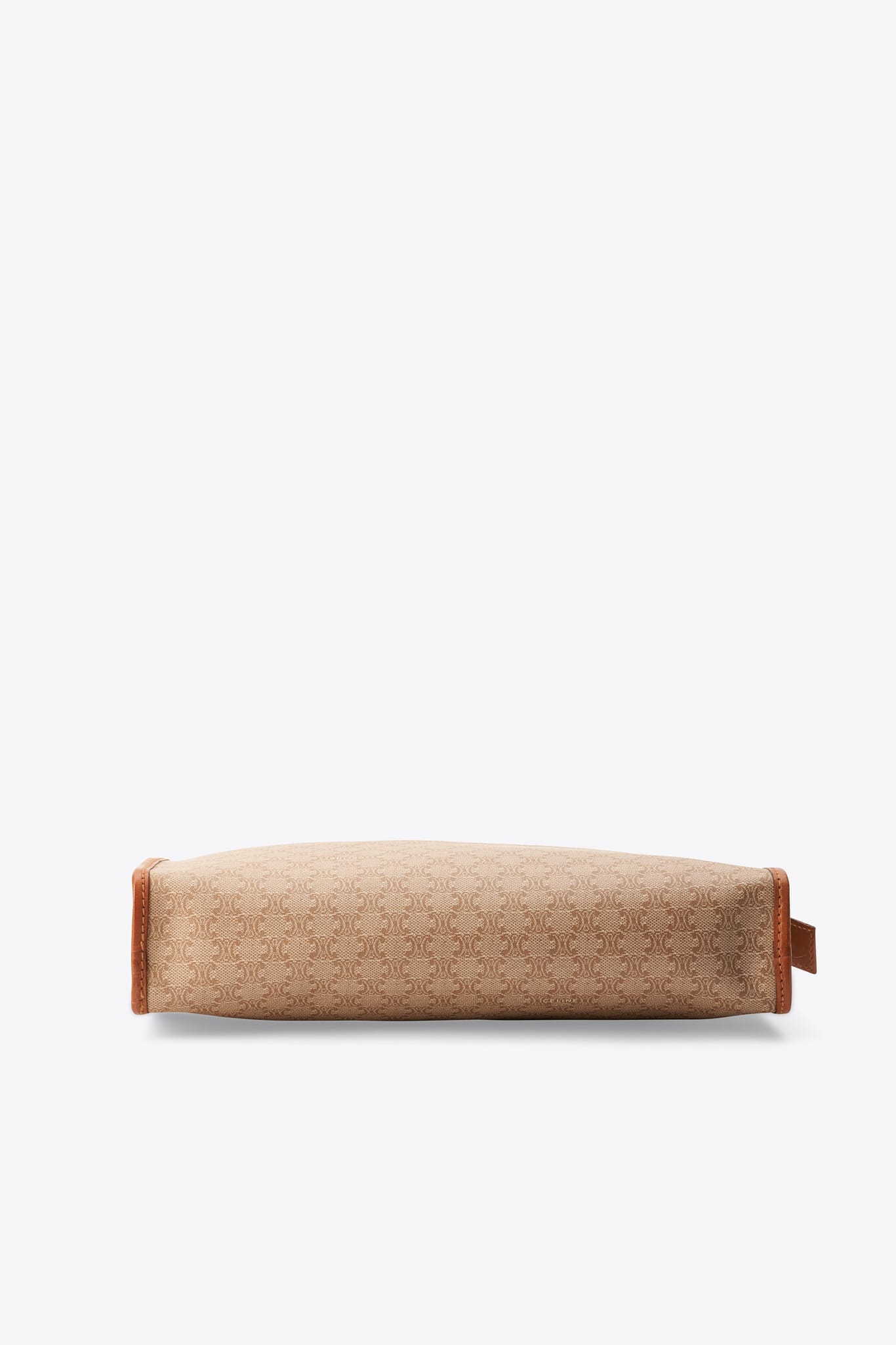 Bolsita de caja triómfo de cuero negro celine celine