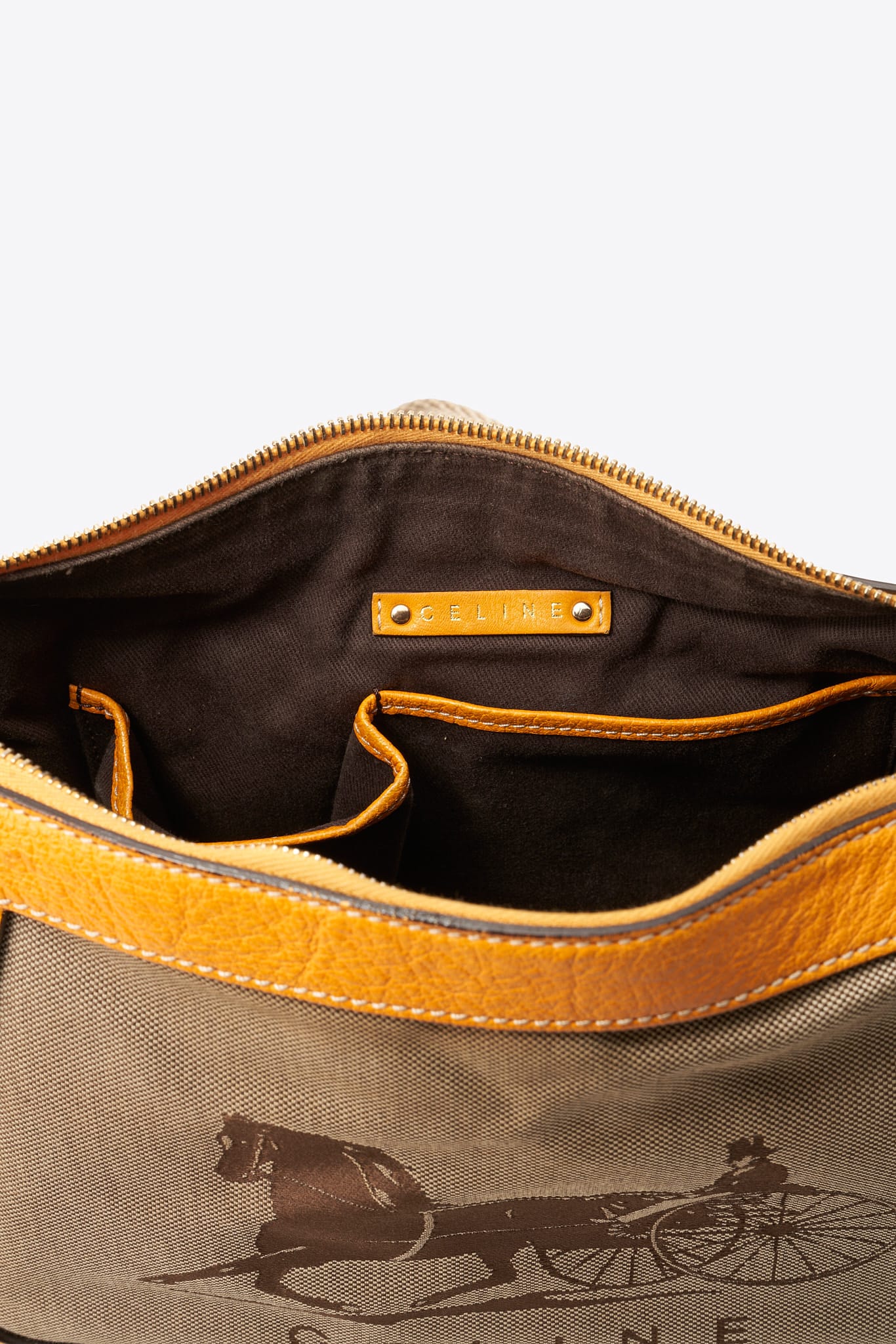 Vintage Celine Sulky Canvas Shoulder Bag