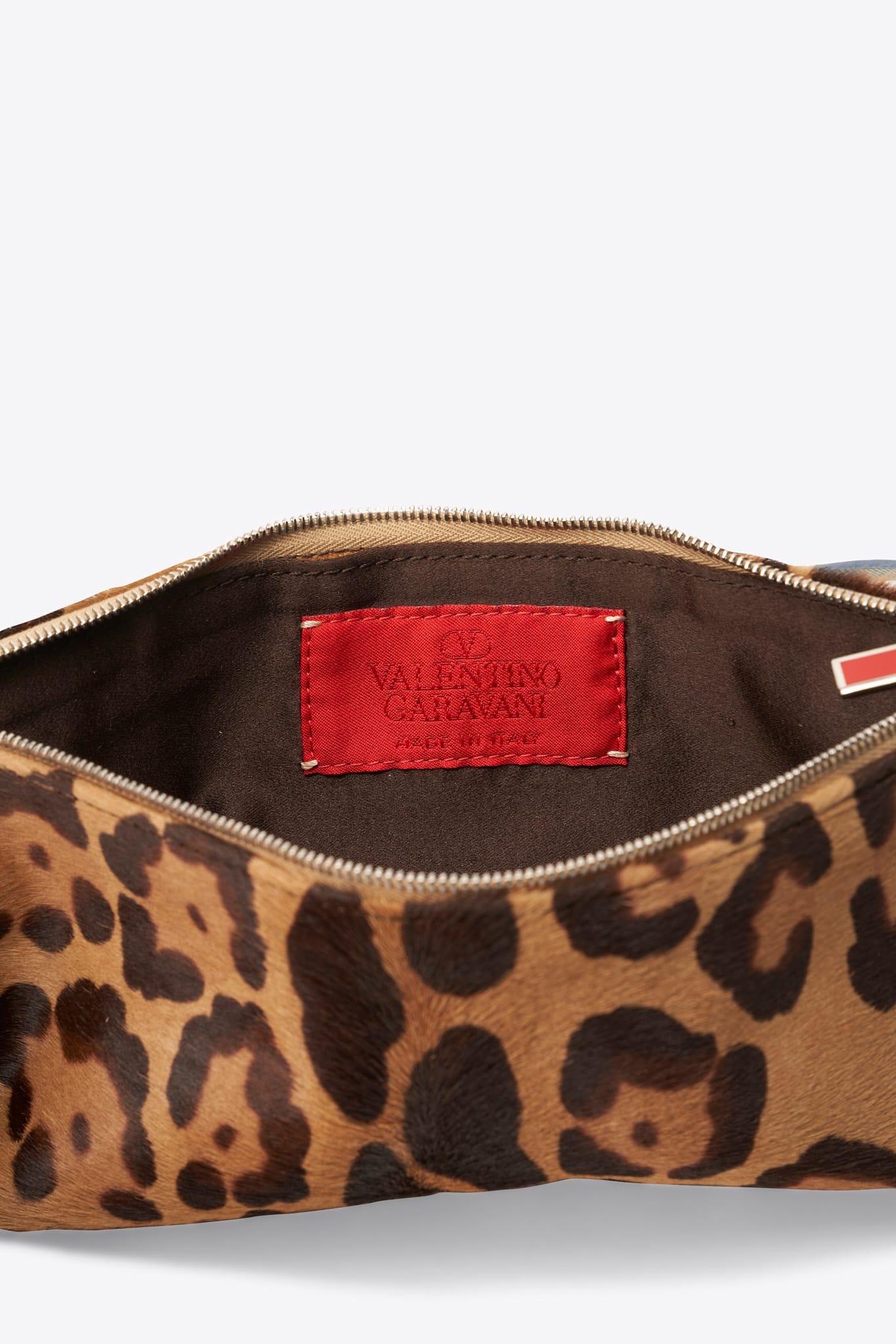 Bolso de pelo de ternero estampado de leopardo vintage de Valentino