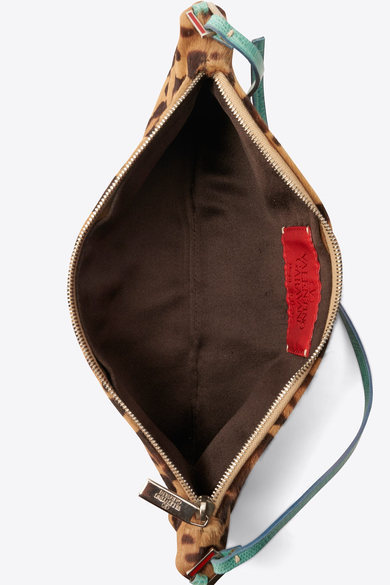 Bolso de pelo de ternero estampado de leopardo vintage de Valentino
