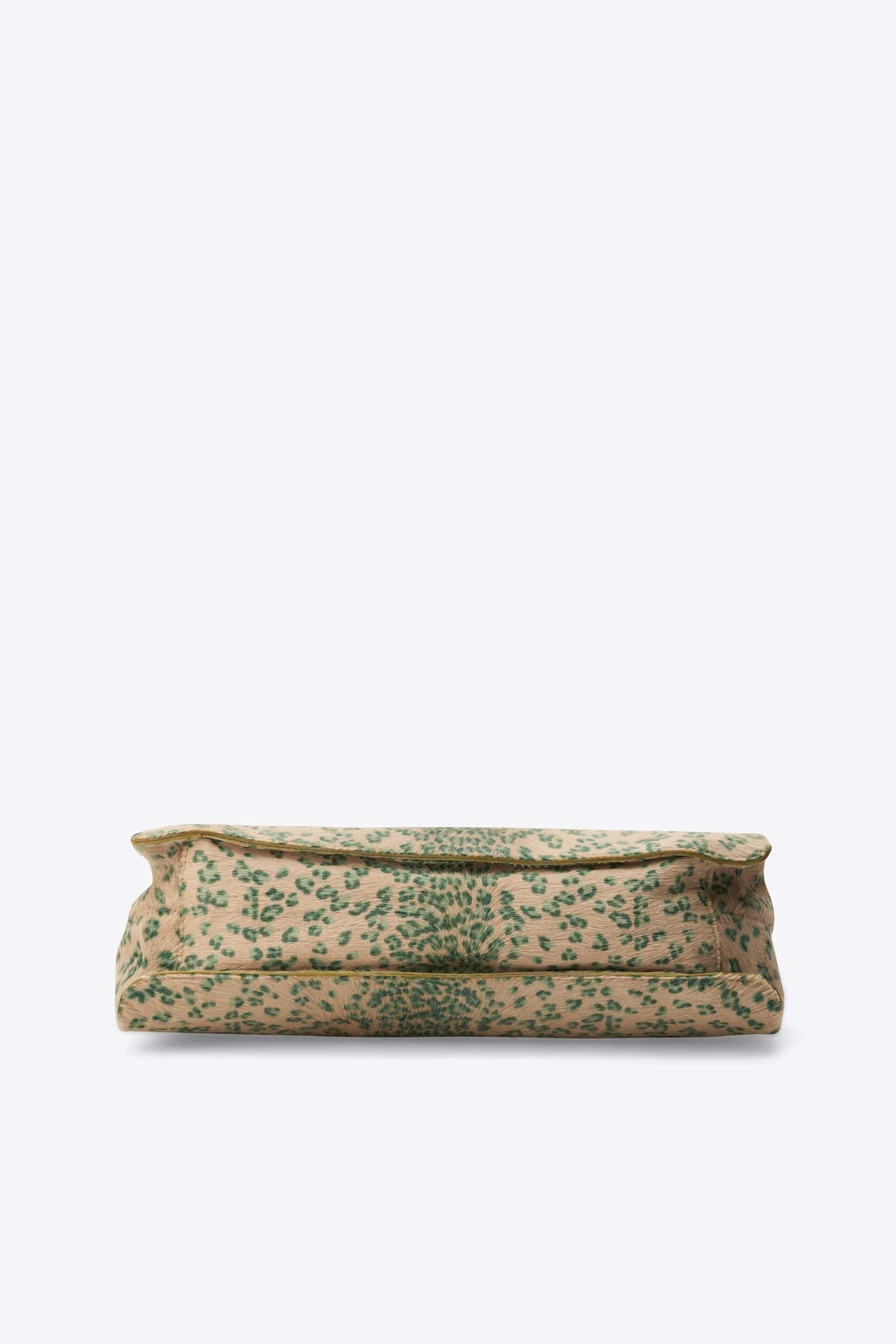 Vintage Bottega Veneta Green Leopard Calf Hair Shoulder Bag