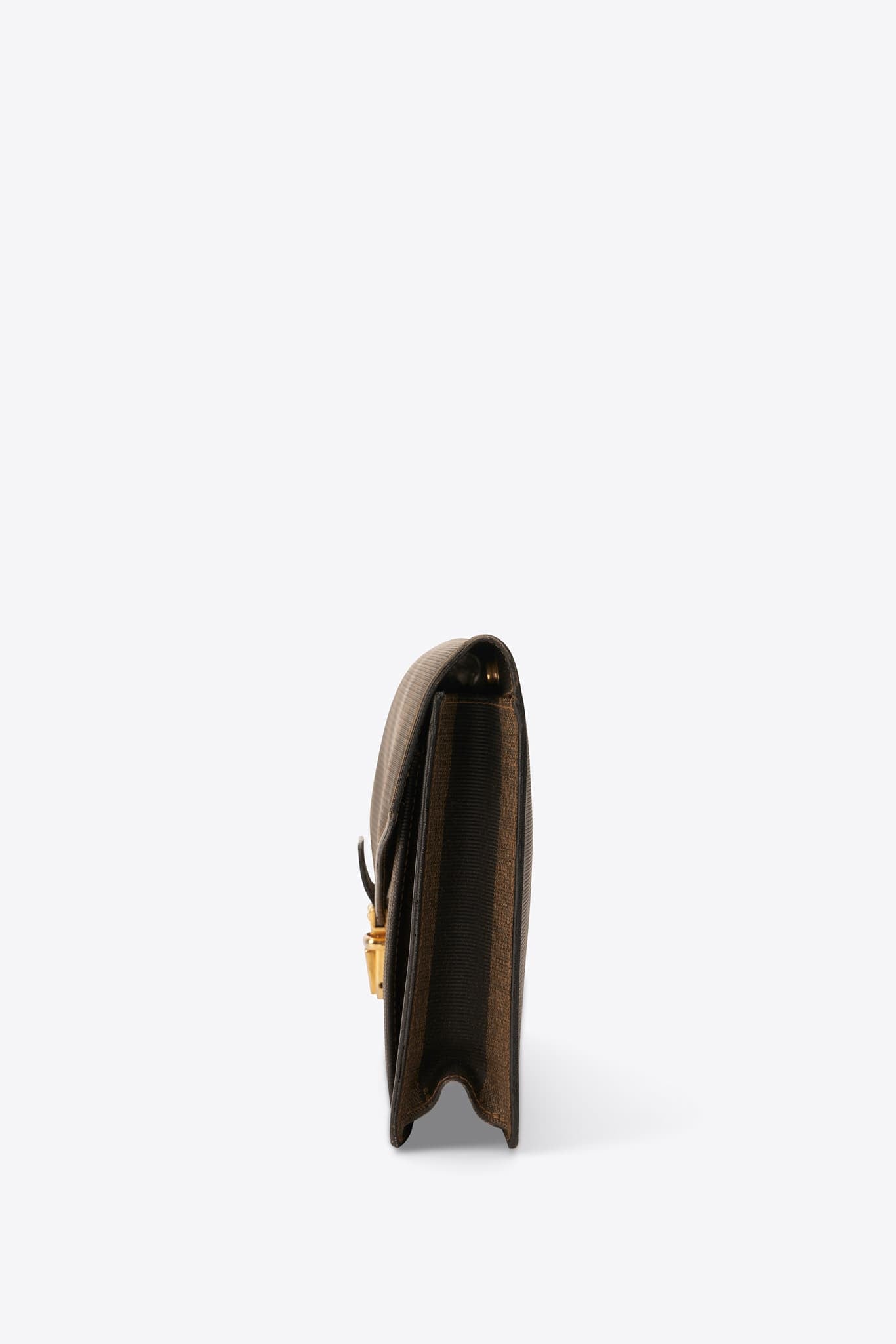 Bolso de hombro Fendi vintage en lienzo de cebra