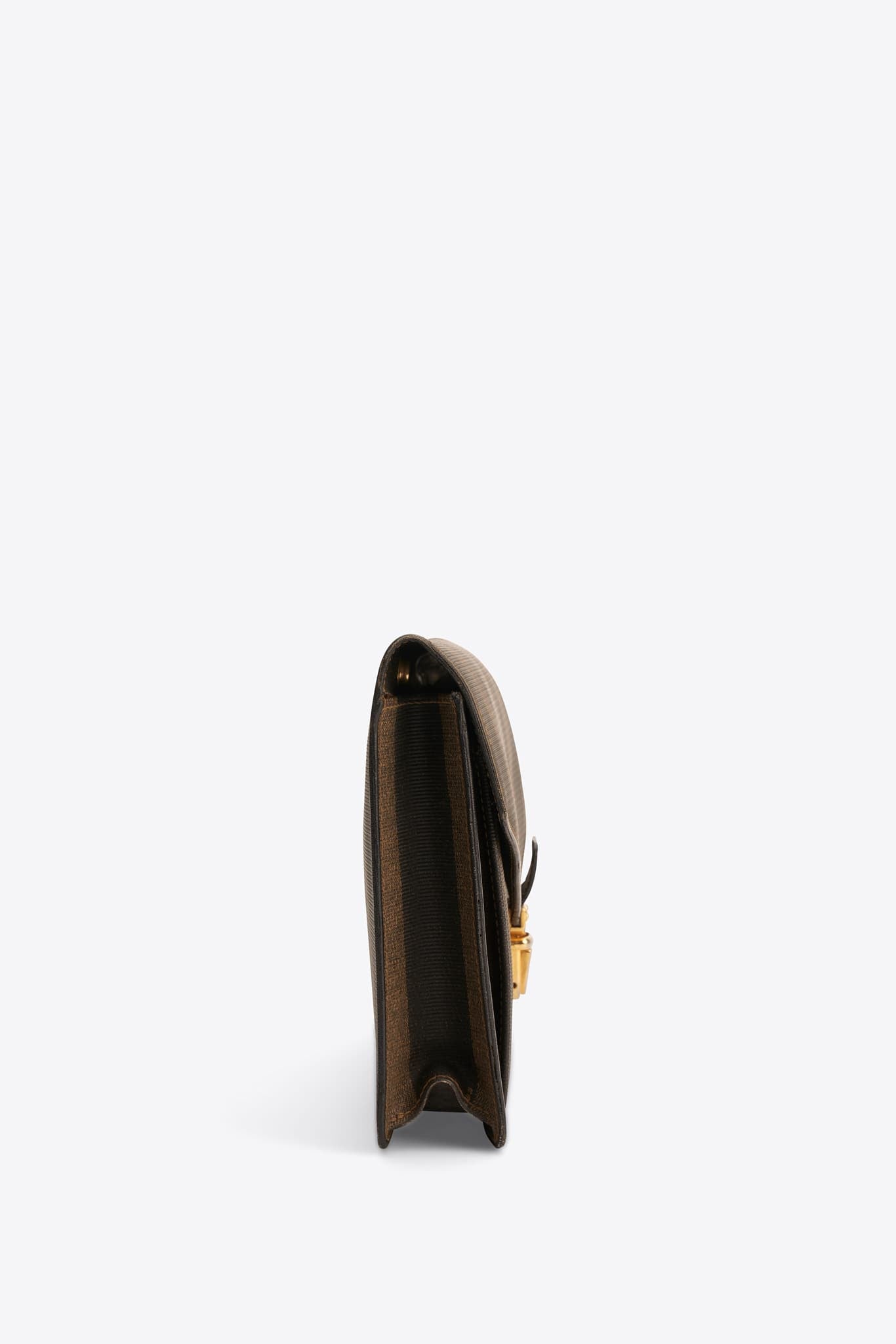 Bolso de hombro Fendi vintage en lienzo de cebra