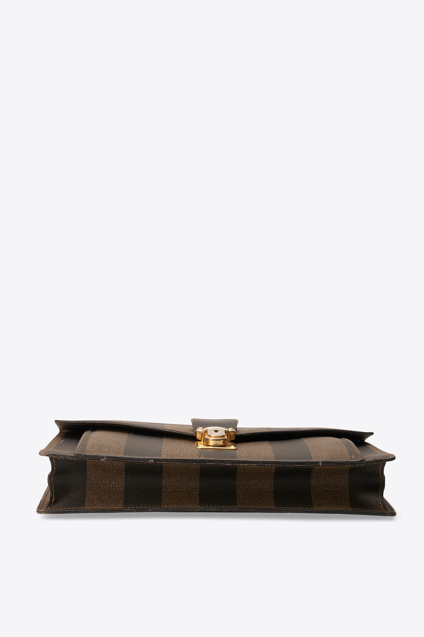 Bolso de hombro Fendi vintage en lienzo de cebra
