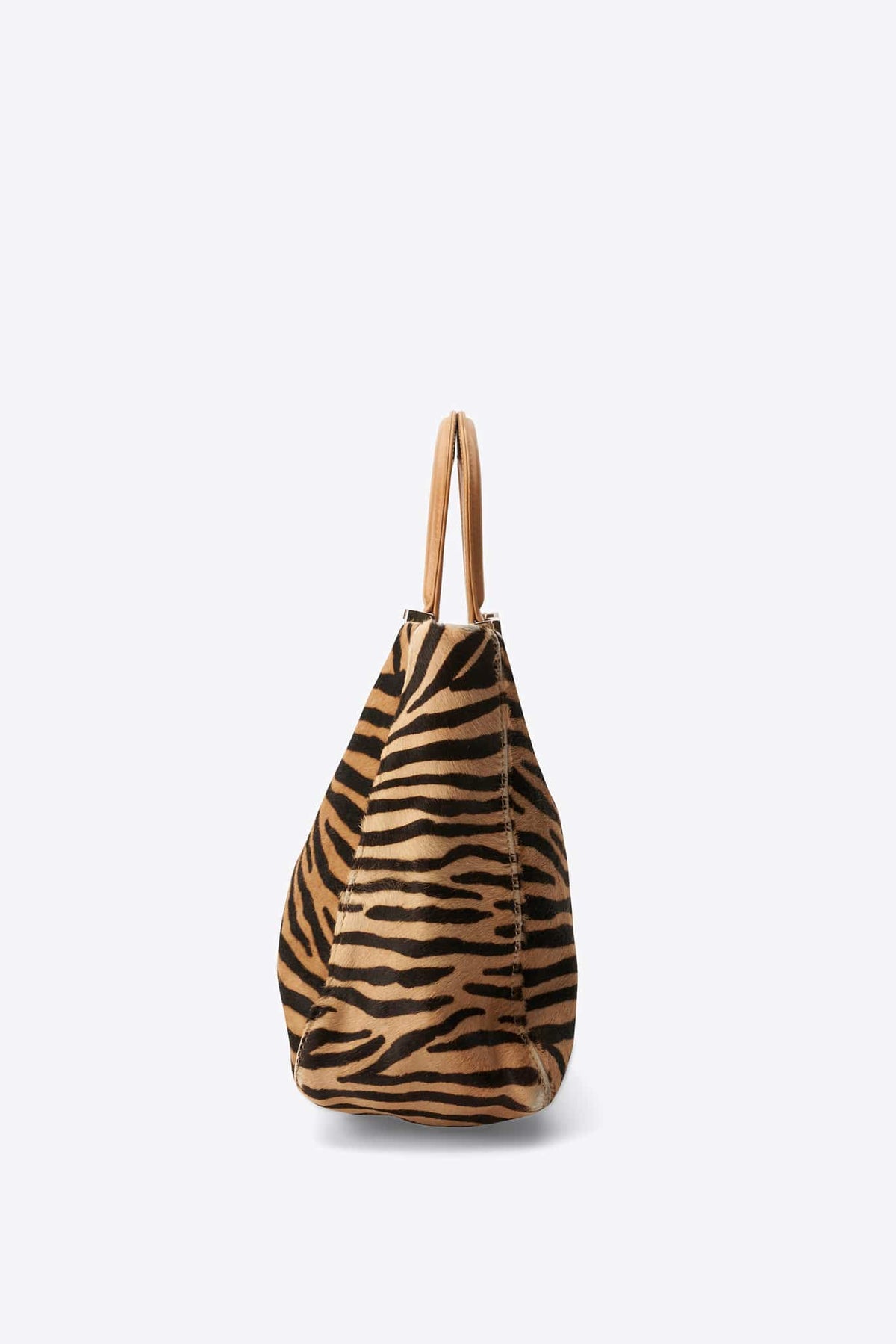 Fendi Vintage tote in Beige Zebra Print Calf Hair