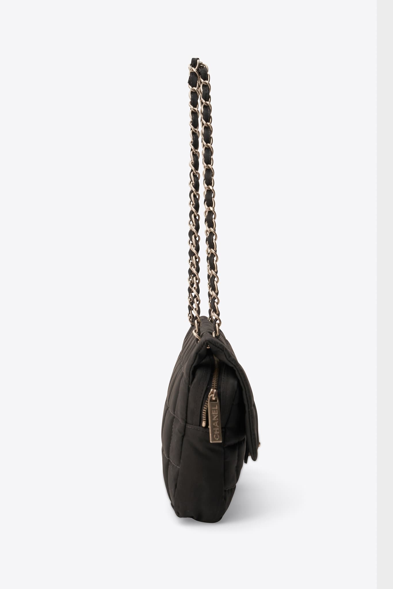 Bolso tote ejecutivo Chanel vintage de cuero de caviar negro