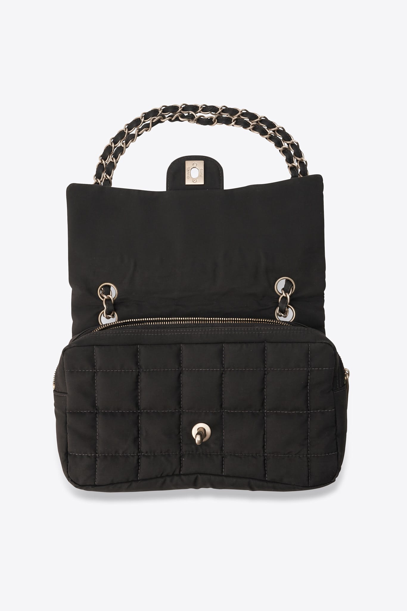 Bolso tote ejecutivo Chanel vintage de cuero de caviar negro