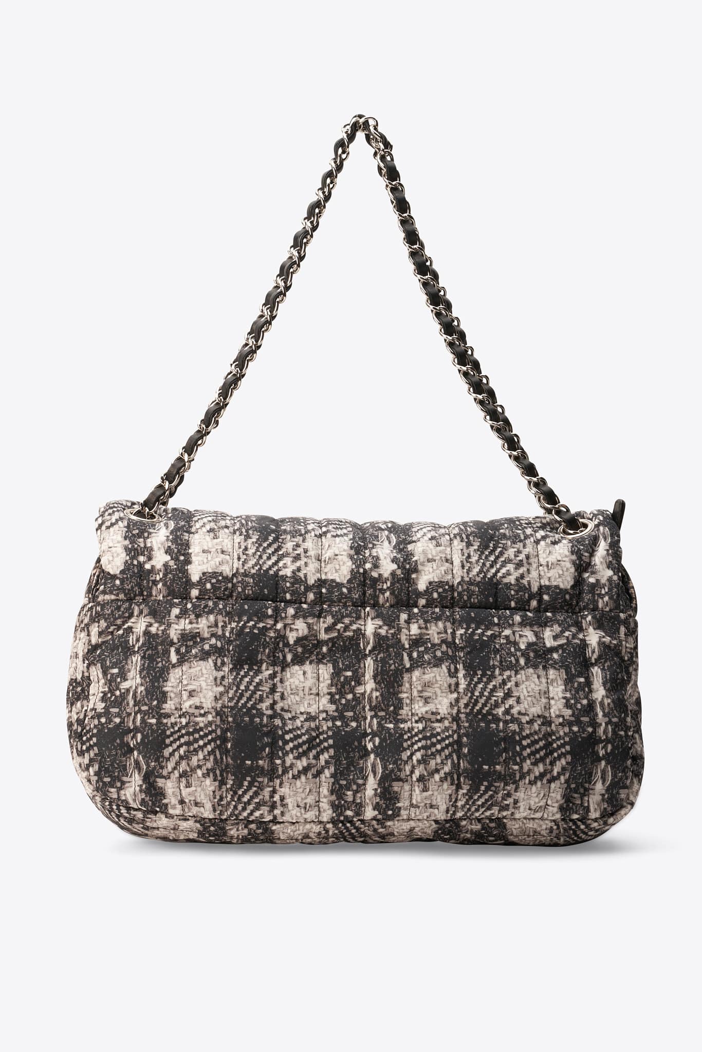Vintage Chanel Svart läderkopplingspåse med 24k guldpläterad hårdvara
