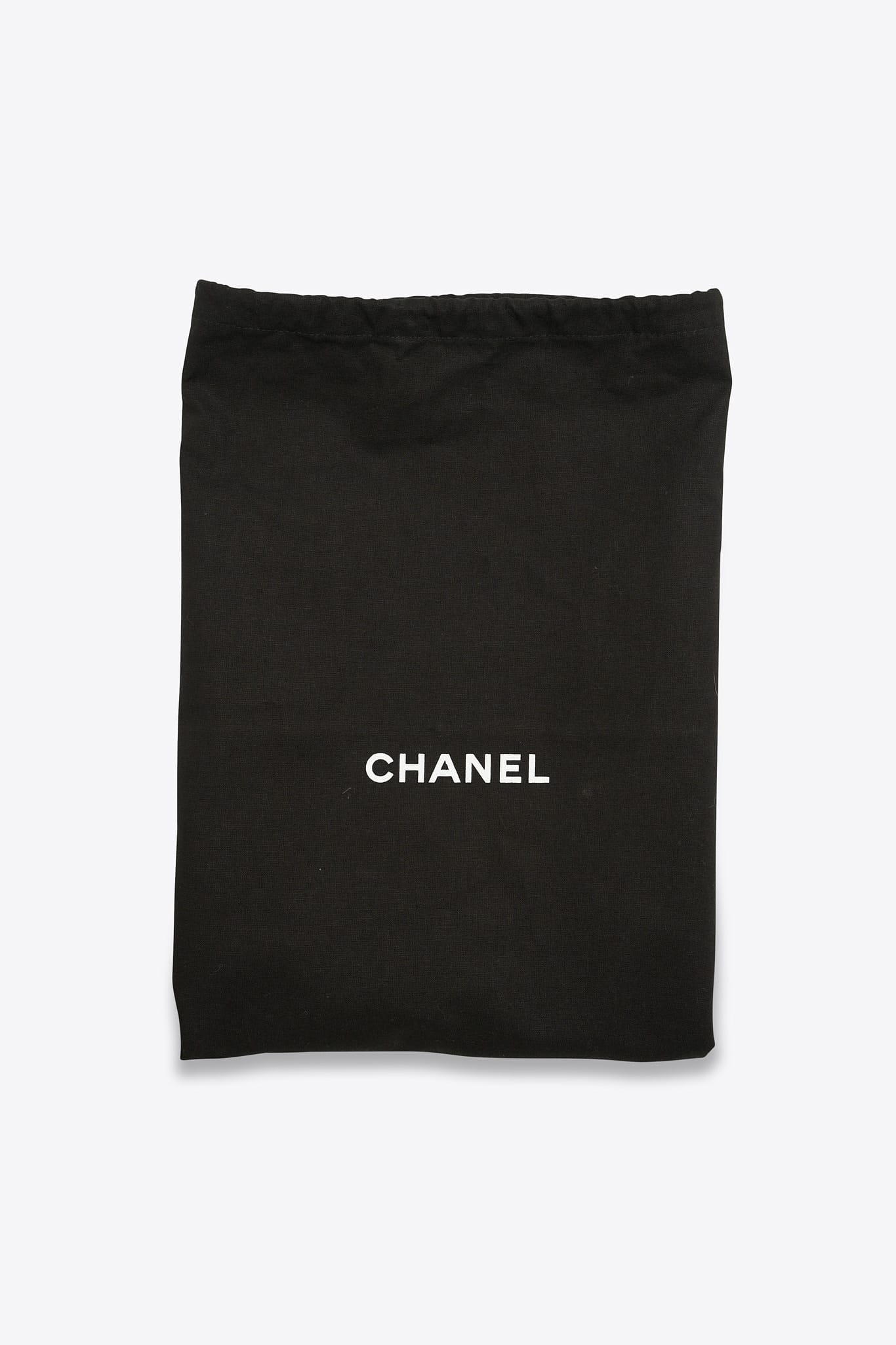 Vintage Chanel Svart läderkopplingspåse med 24k guldpläterad hårdvara