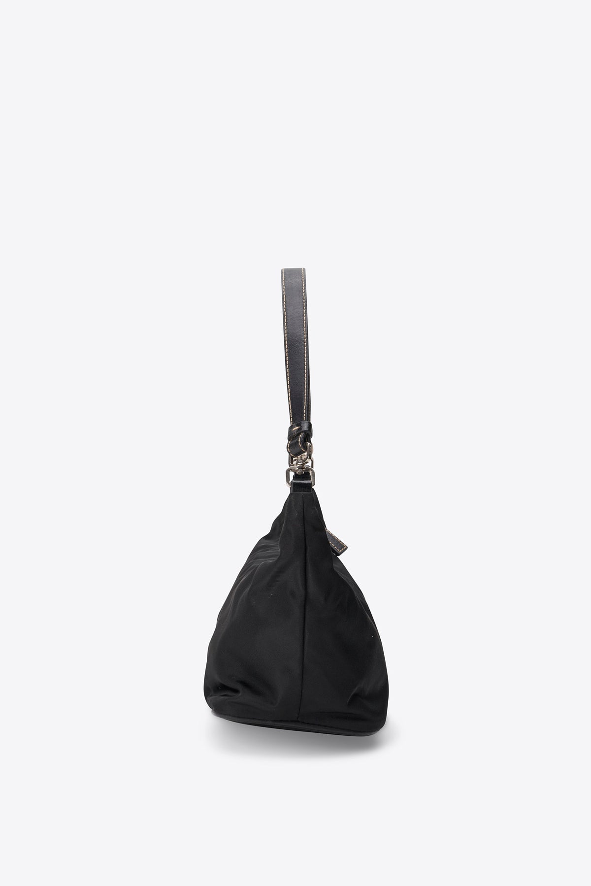 Vintage Prada Black Nylon Shoulder Bag