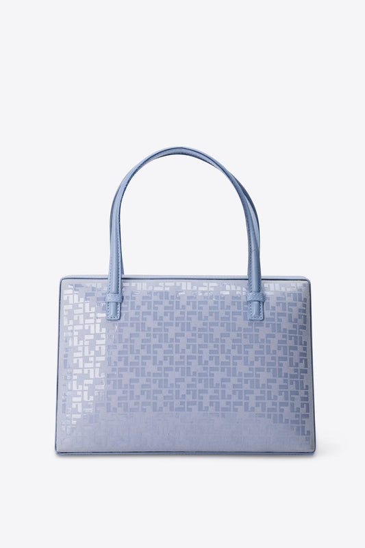 Vintage Loewe Blue Monogram Top Handle Bag