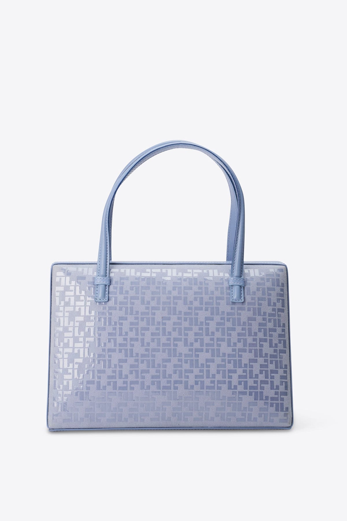 Vintage Loewe Blue Monogram Top Handle Bag
