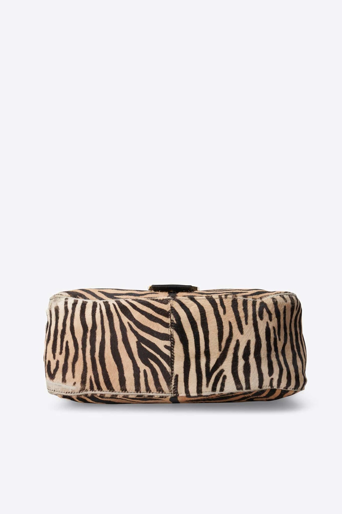 Vintage Fendi Mamma Baguette Zebra Calf Hair Shoulder Bag