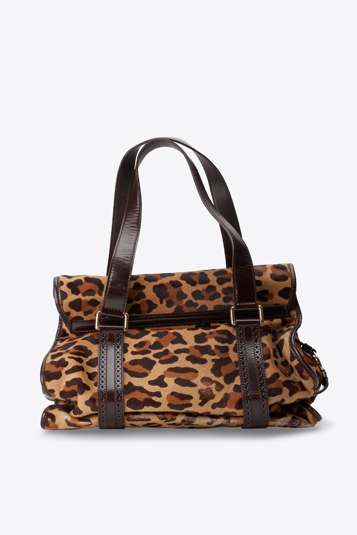 Vintage Celine Leopard Calf Hair Shoulder Bag