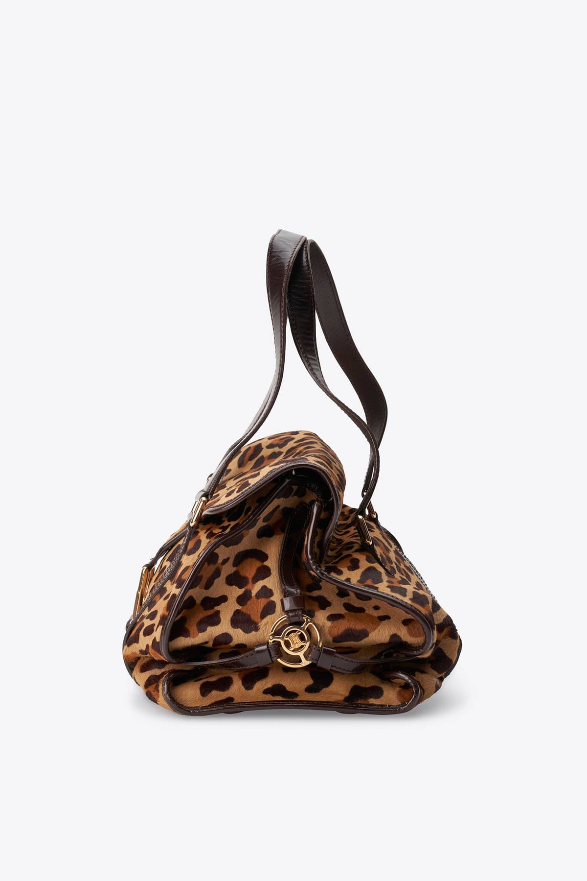 Vintage Celine Leopard Calf Hair Shoulder Bag