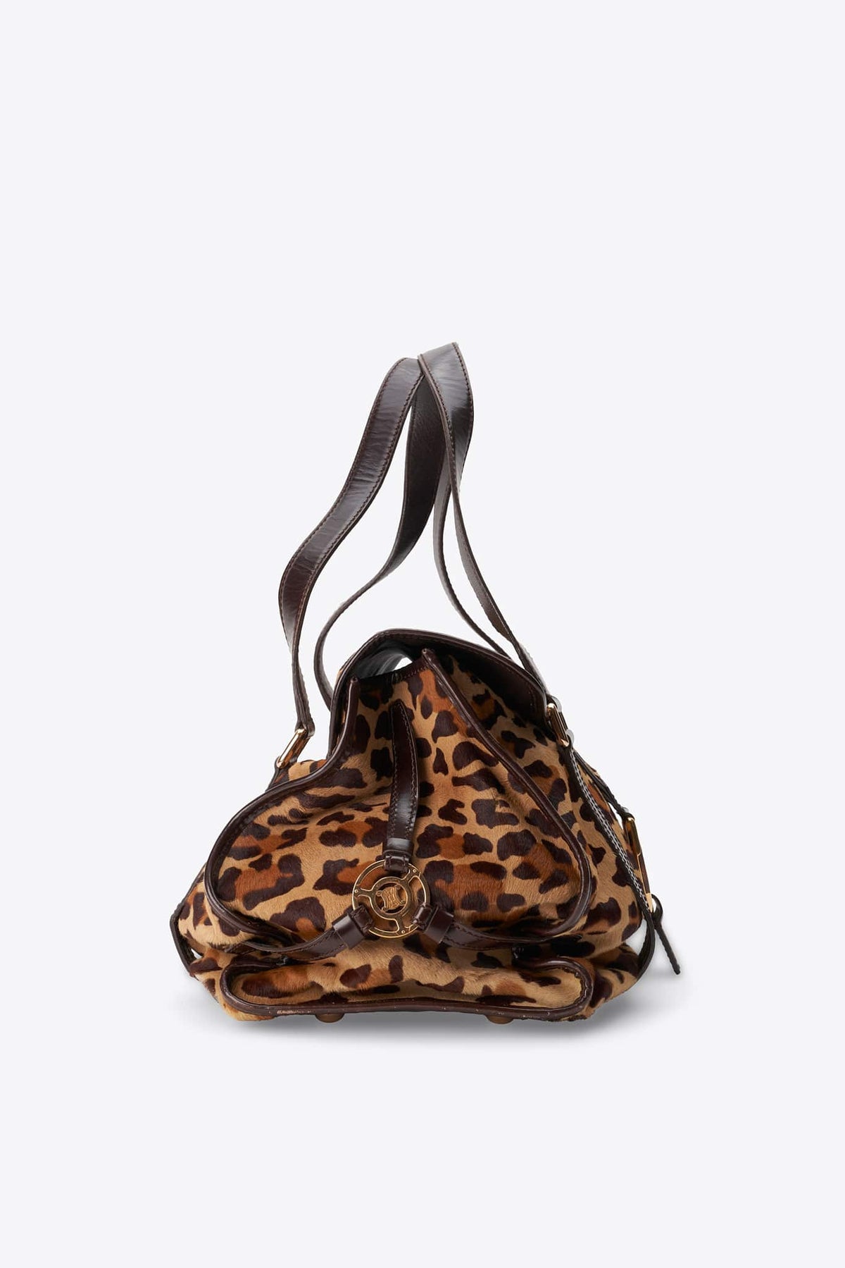 Vintage Celine Leopard Calf Hair Shoulder Bag