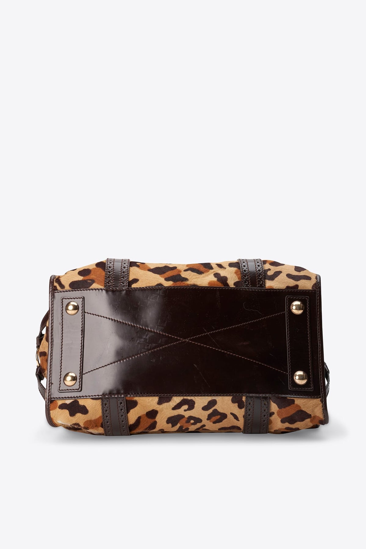 Vintage Celine Leopard Calf Hair Shoulder Bag