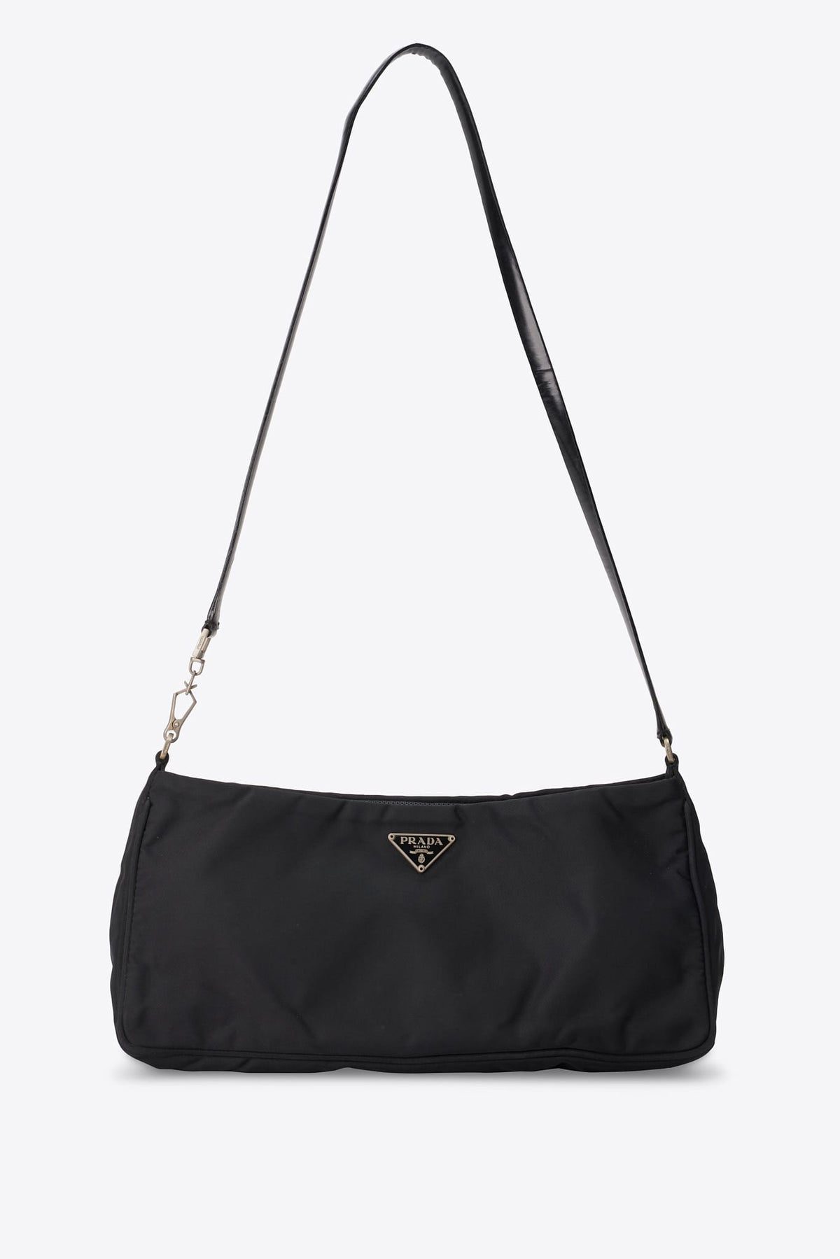 Vintage Prada Black Nylon Shoulder Bag