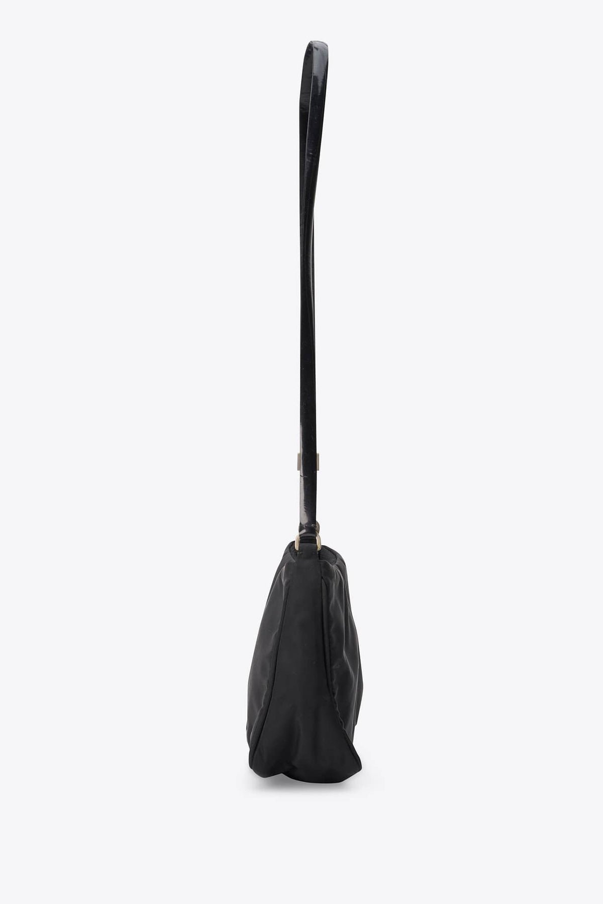 Vintage Prada Black Nylon Shoulder Bag