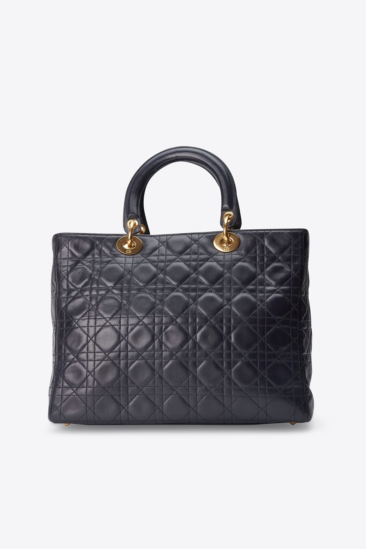 Vintage Dior Lady Dior Navy Cannage Bag
