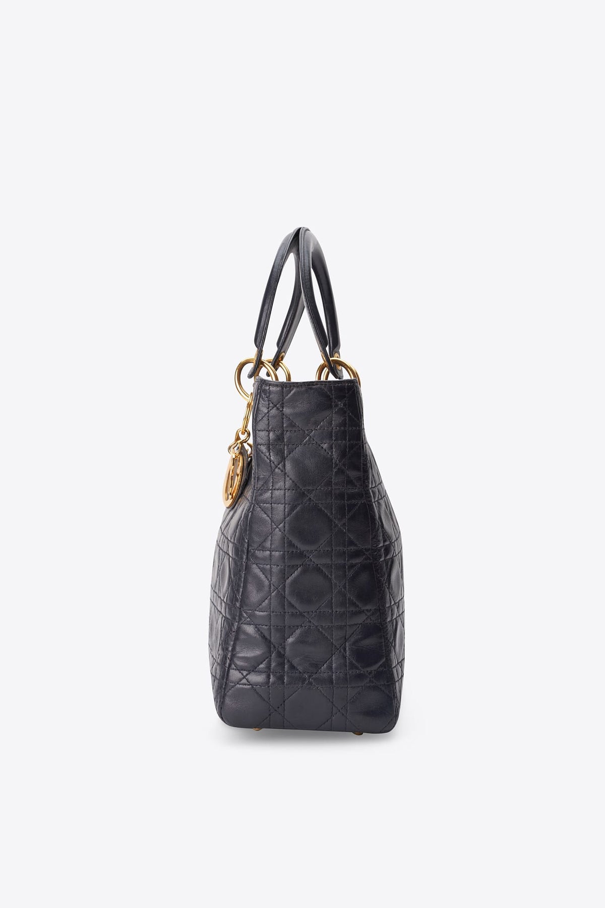 Vintage Dior Lady Dior Navy Cannage Bag