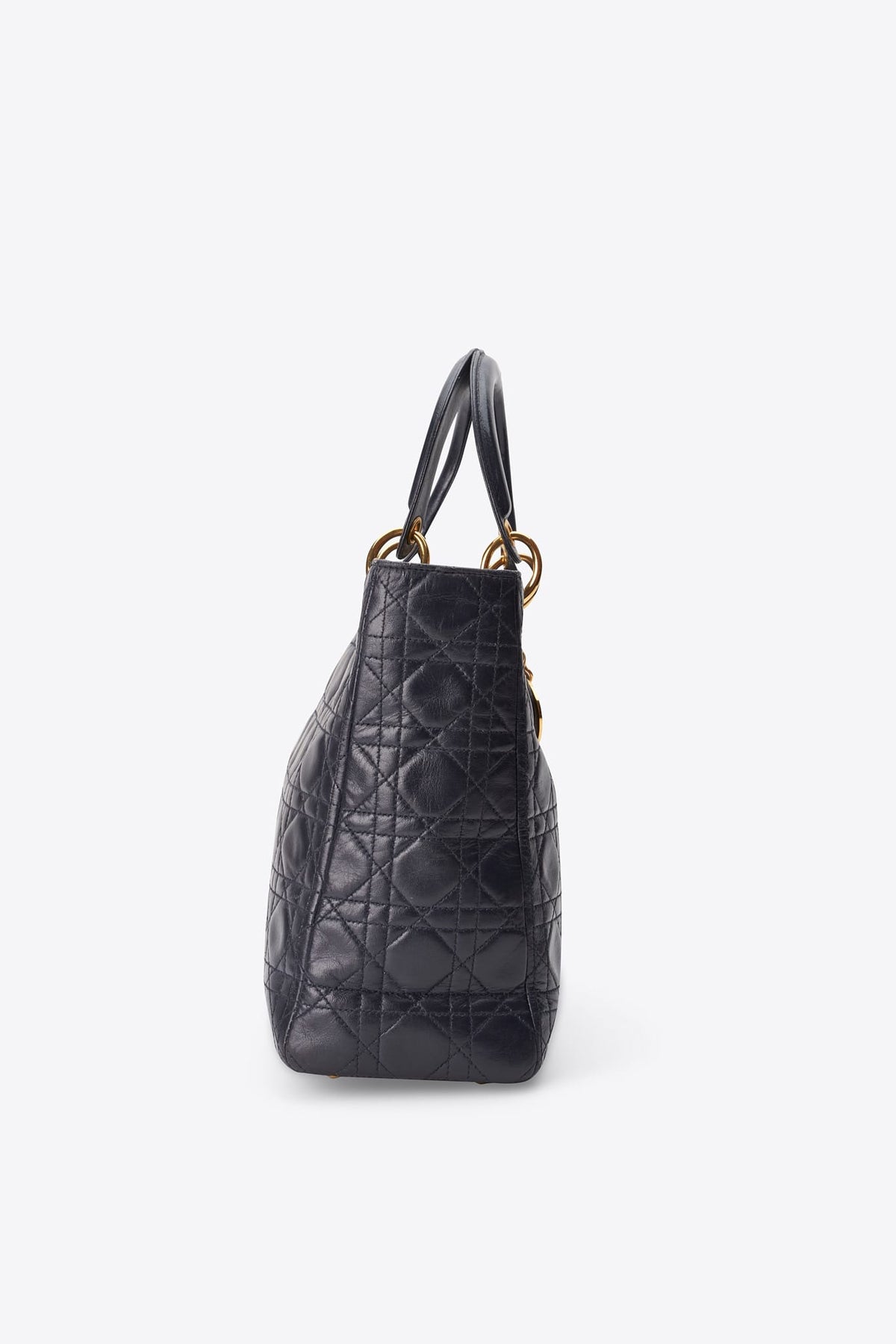 Vintage Dior Lady Dior Navy Cannage Bag