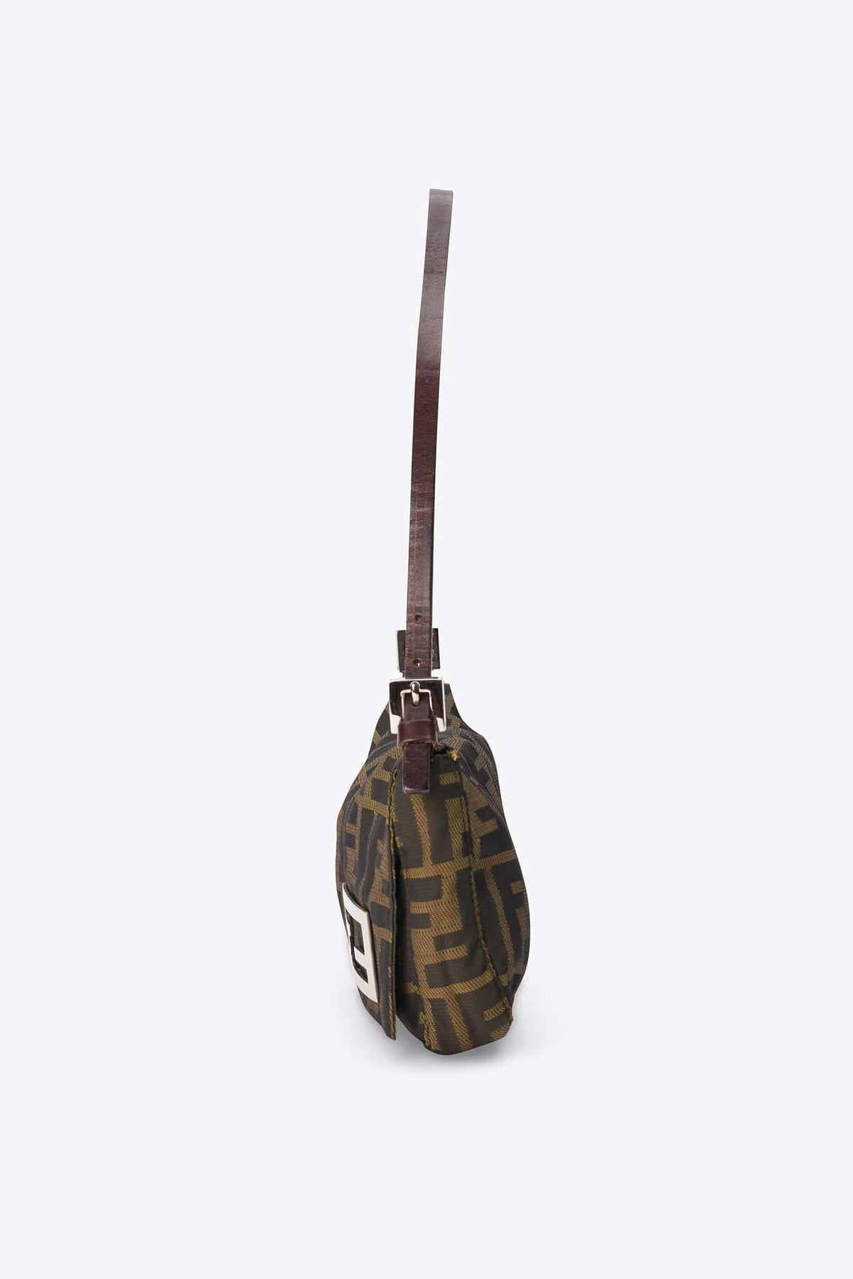 Vintage Fendi Zucca Brown Shoulder Bag
