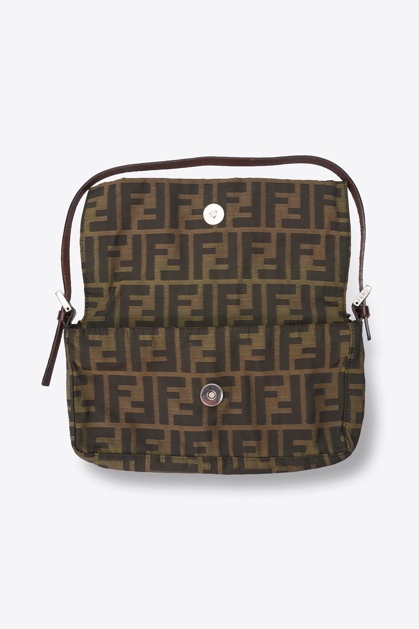 Vintage Fendi Zucca Brown Shoulder Bag – The Hosta