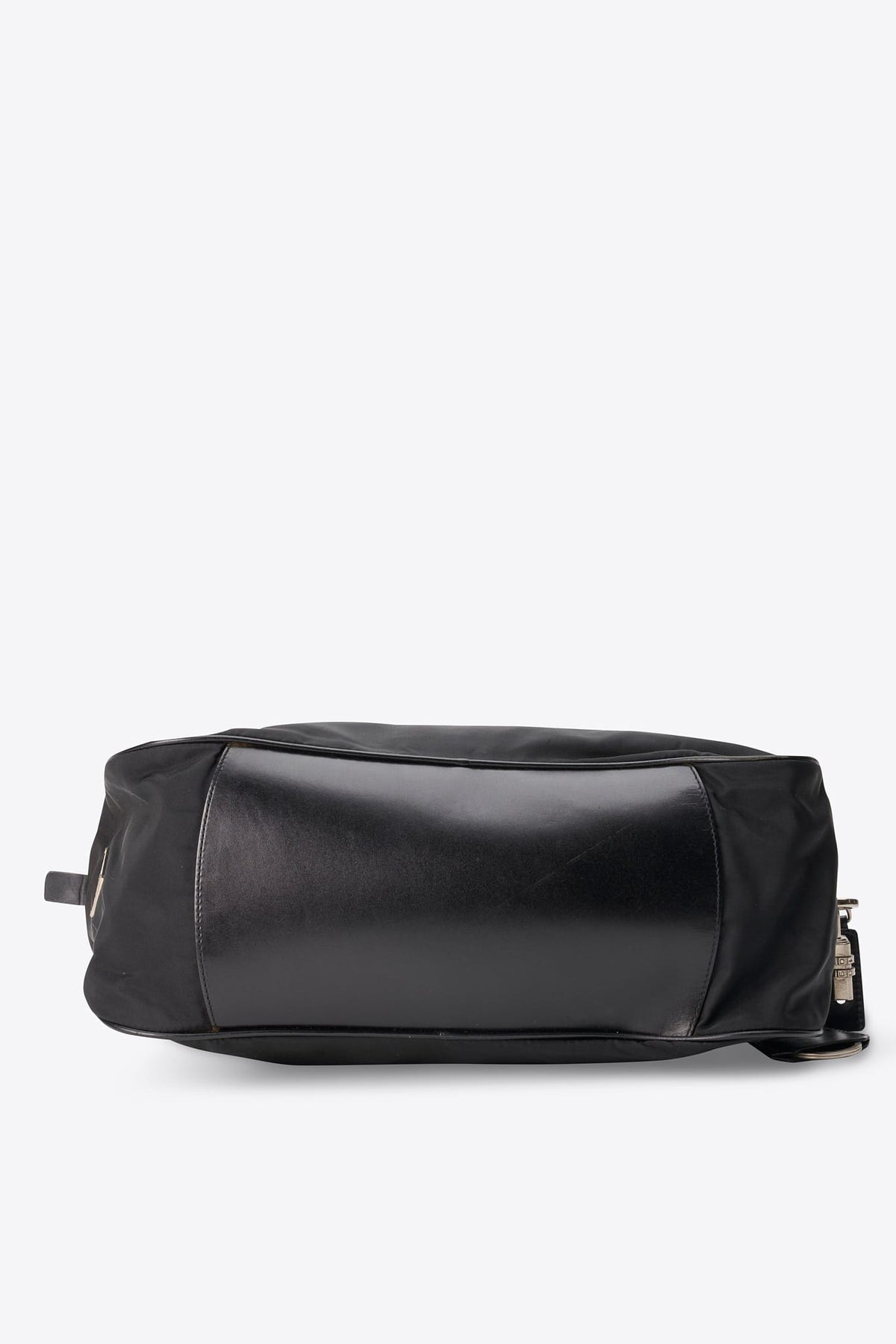 Vintage Prada Black Nylon Bowling Bag
