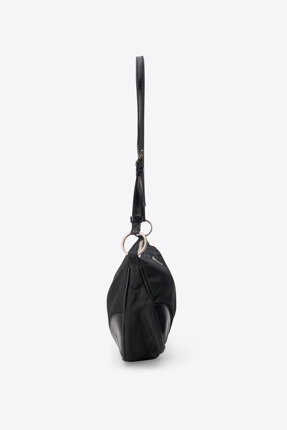 Vintage Prada Black Nylon Shoulder Bag