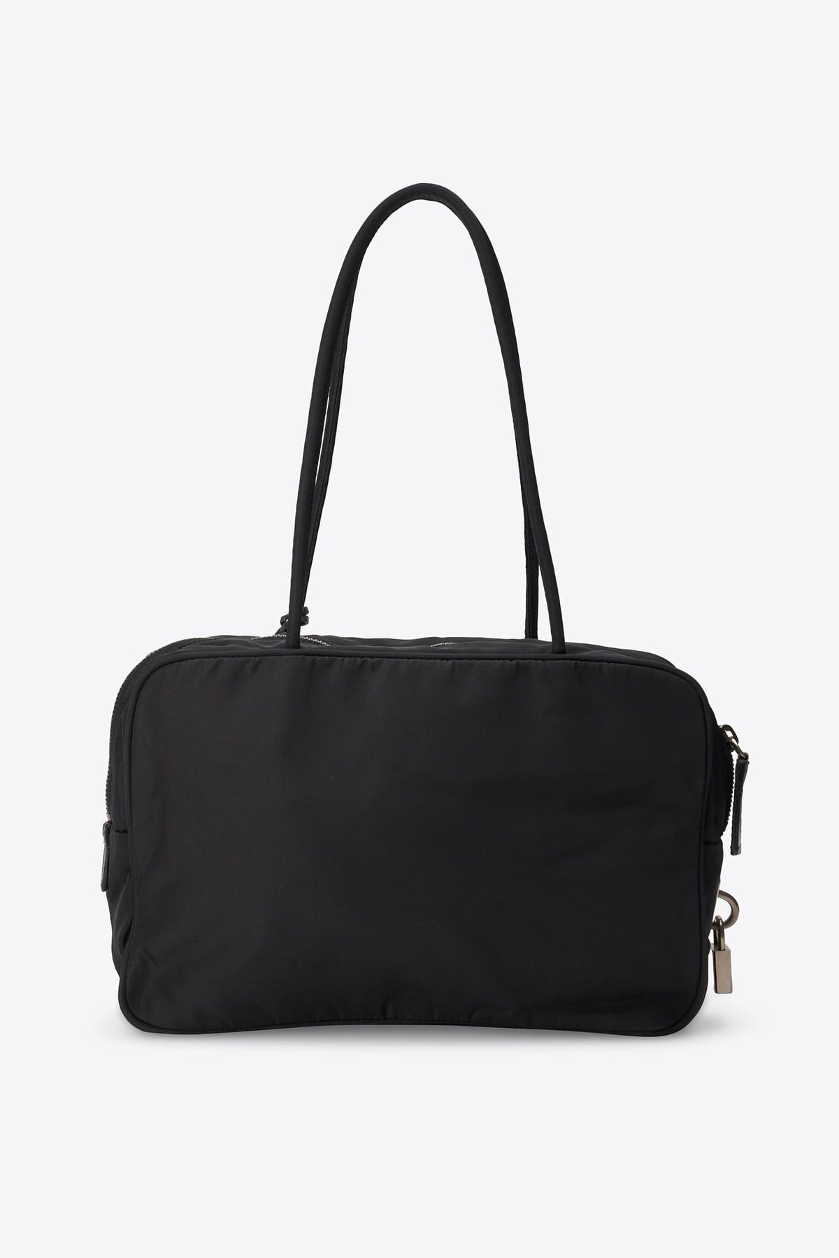 Vintage Prada Black Nylon Shoulder Bag