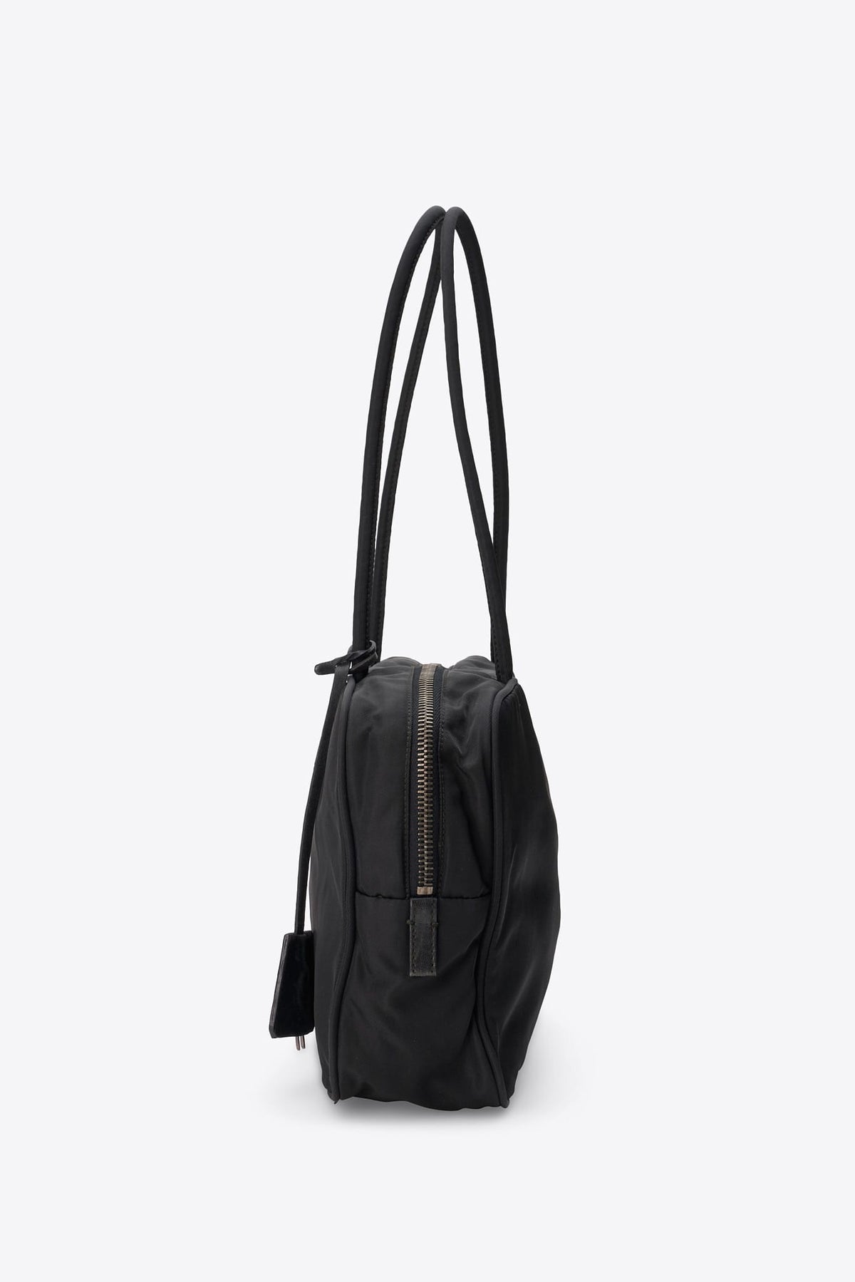 Vintage Prada Black Nylon Shoulder Bag