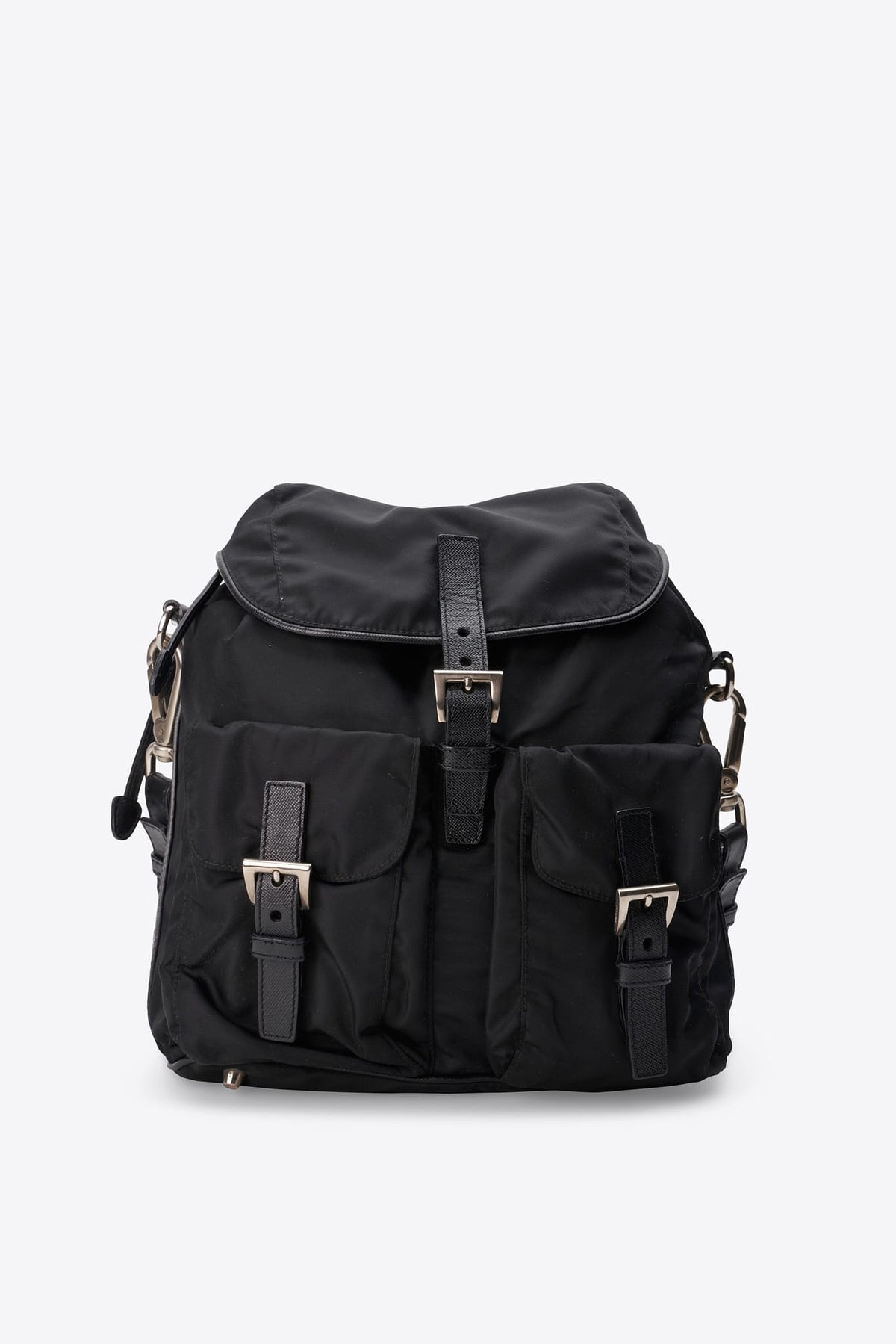Vintage Prada Black Nylon Shoulder Bag
