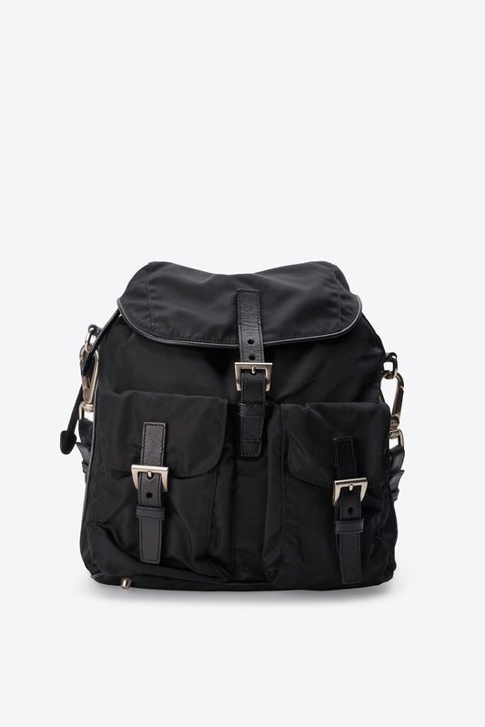 Vintage Prada Black Nylon Shoulder Bag