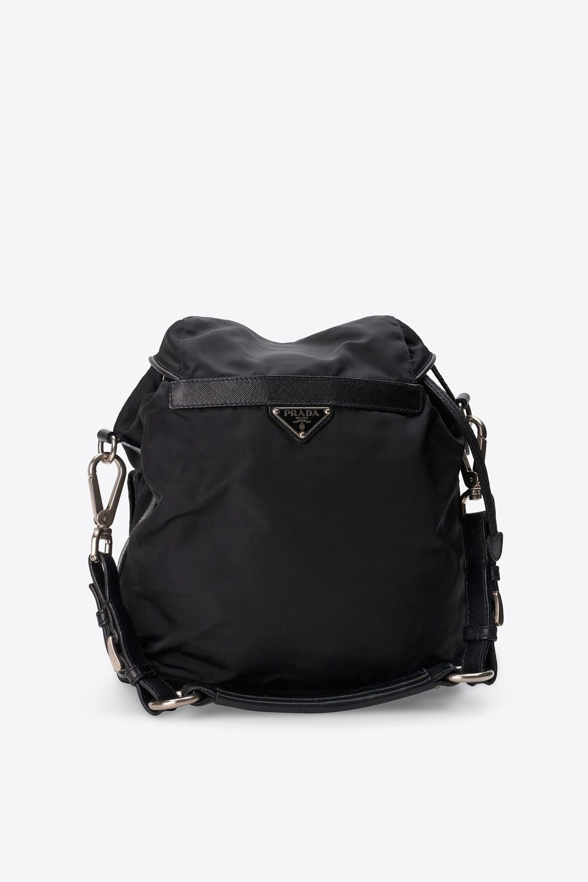 Vintage Prada Black Nylon Shoulder Bag