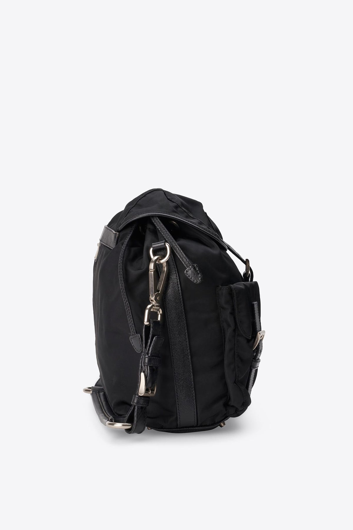 Vintage Prada Black Nylon Shoulder Bag