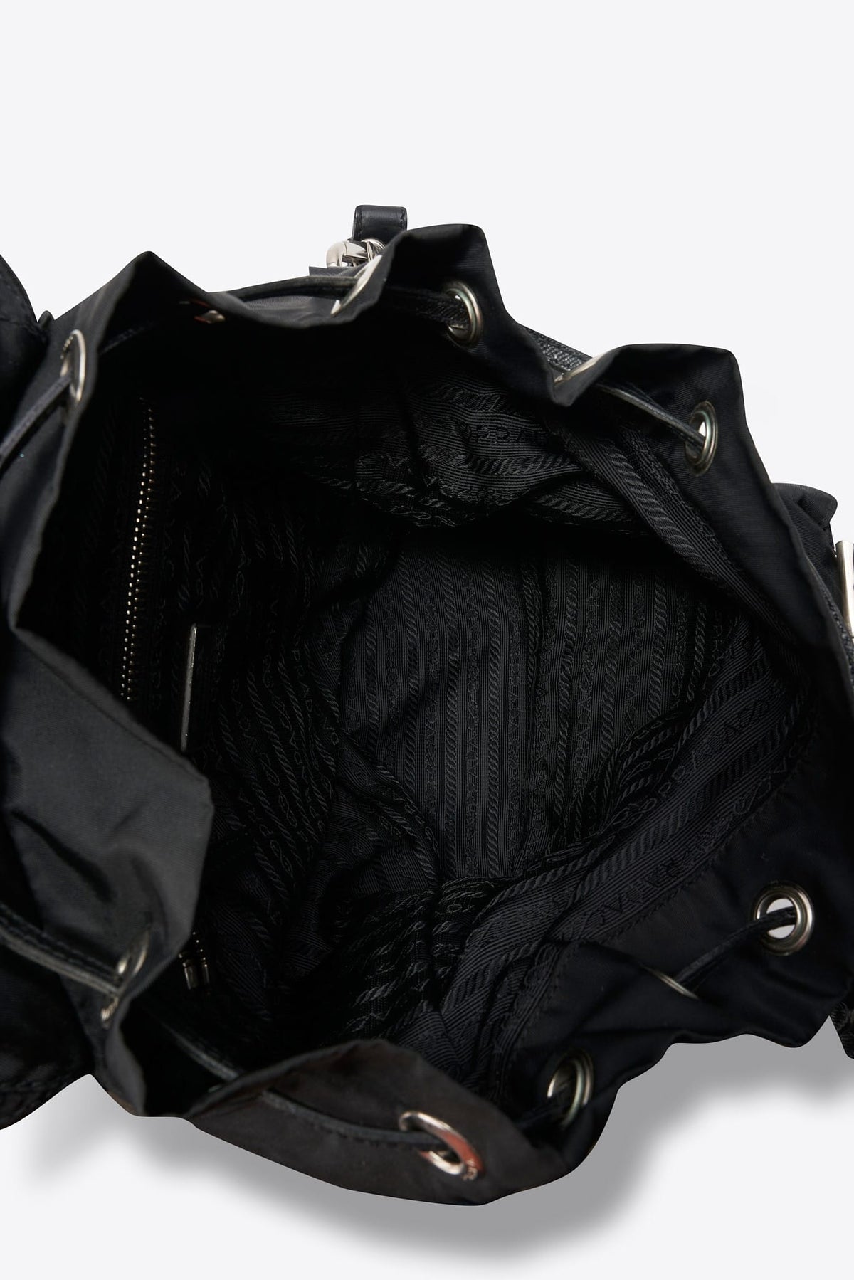 Vintage Prada Black Nylon Shoulder Bag