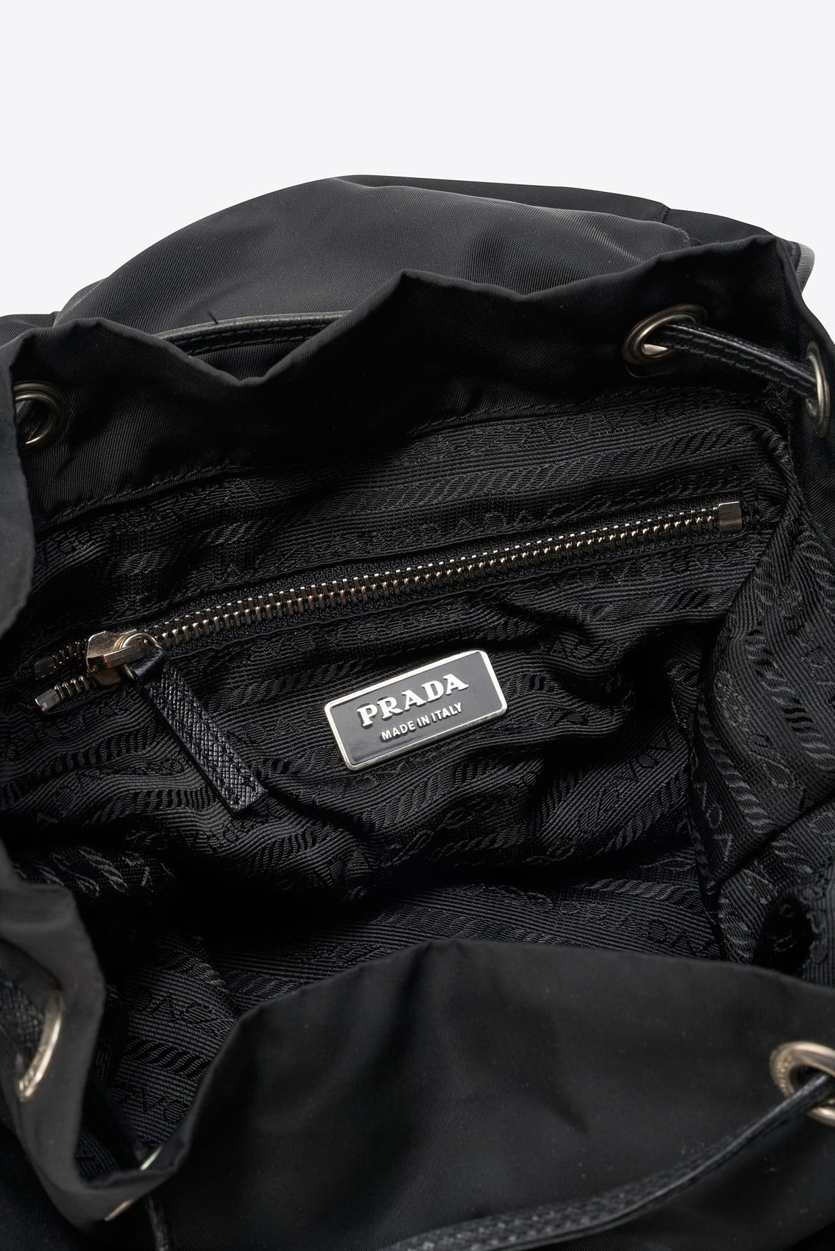 Vintage Prada Black Nylon Shoulder Bag