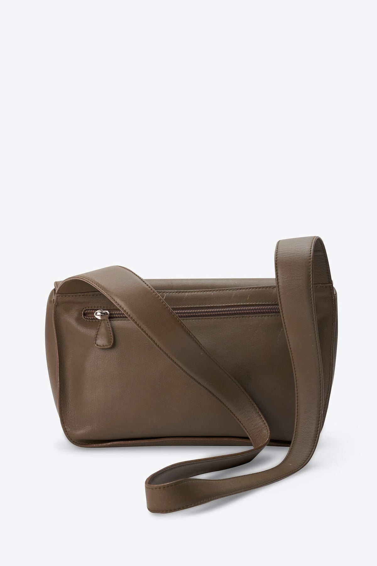 Vintage Loewe Green Leather Crossbody Bag