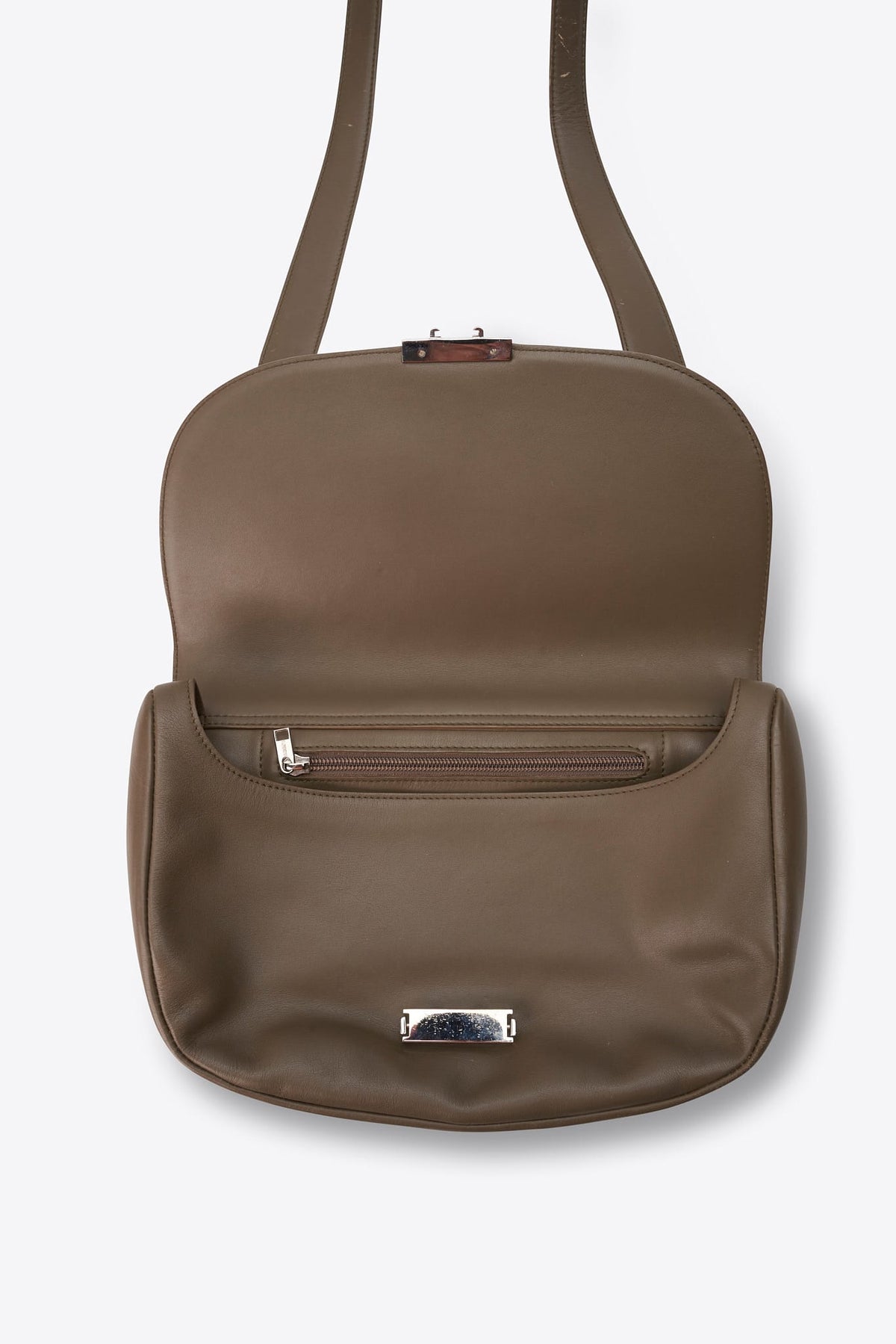 Vintage Loewe Green Leather Crossbody Bag