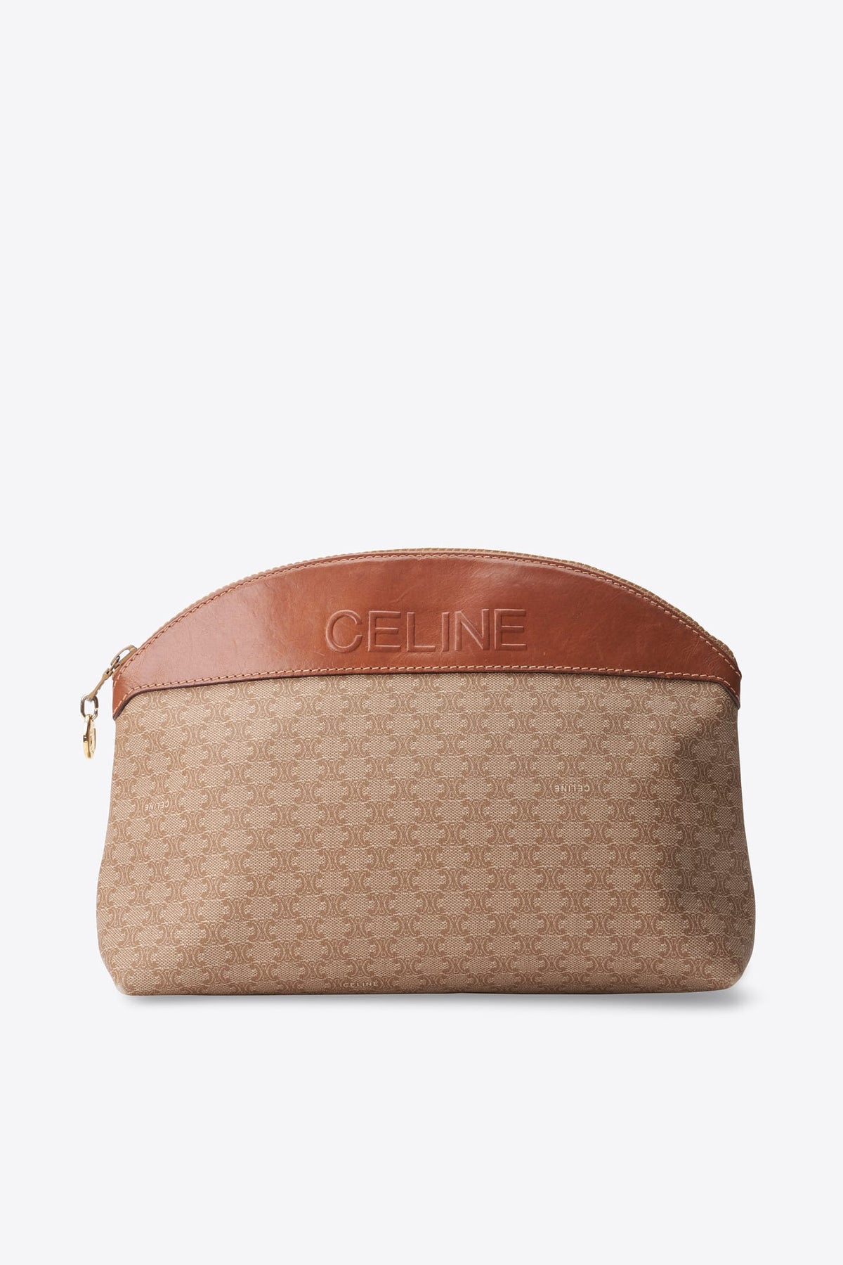 Vintage Celine Macadam Canvas Clutch Bag