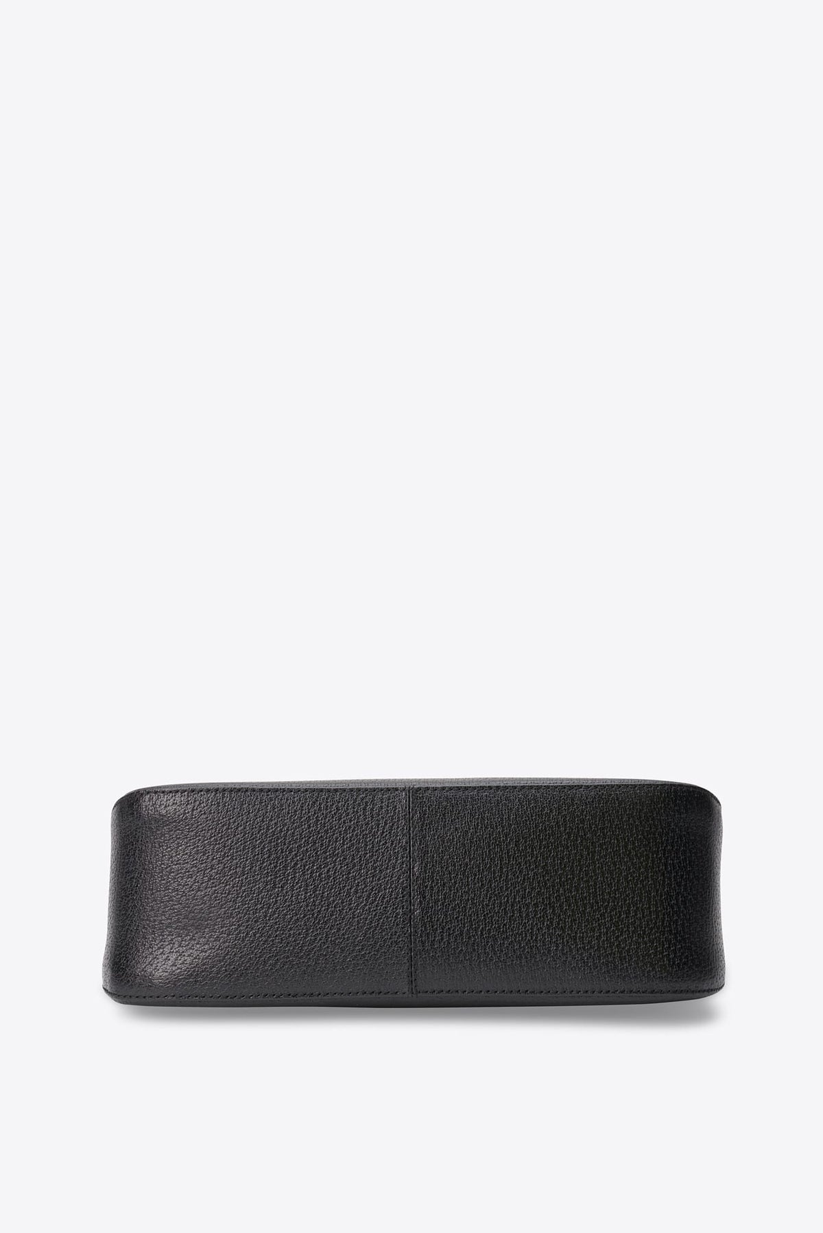 Vintage Fendi Black Leather Baguette with Turquoise FF Clasp