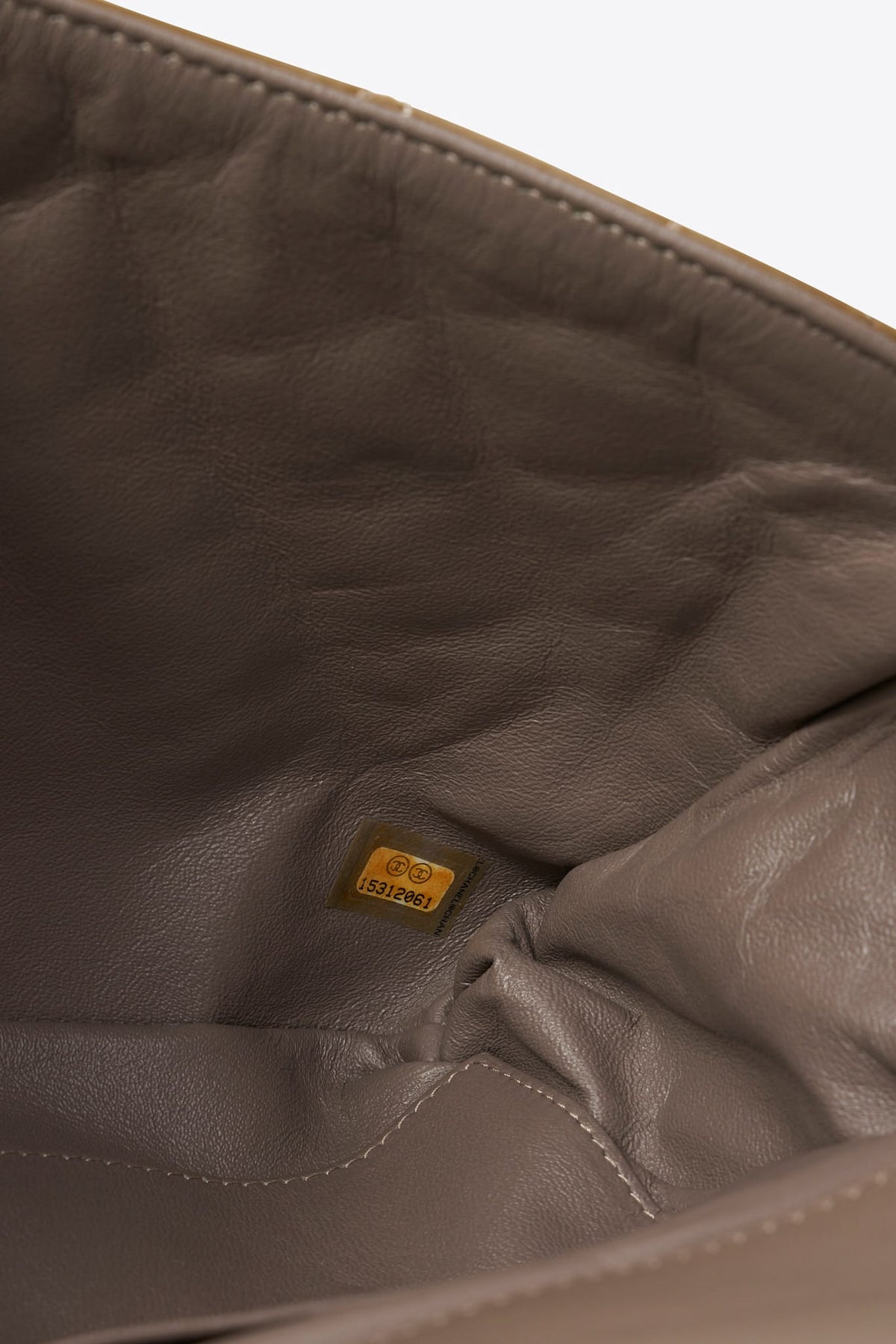 Vintage Chanel Olive Green Quilted Patent Leather Flap Shoulder Bag 2011