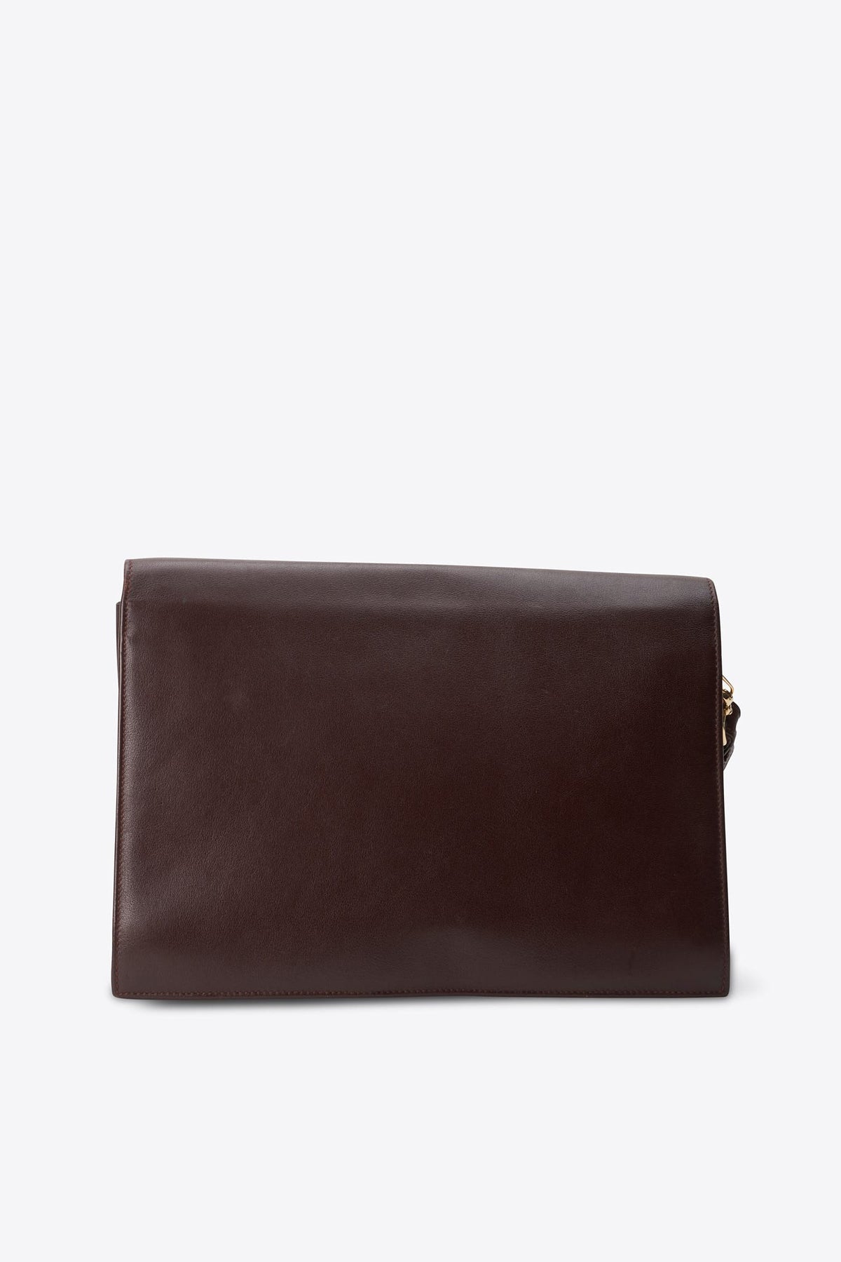 Vintage Celine Burgundy Leather Clutch Bag