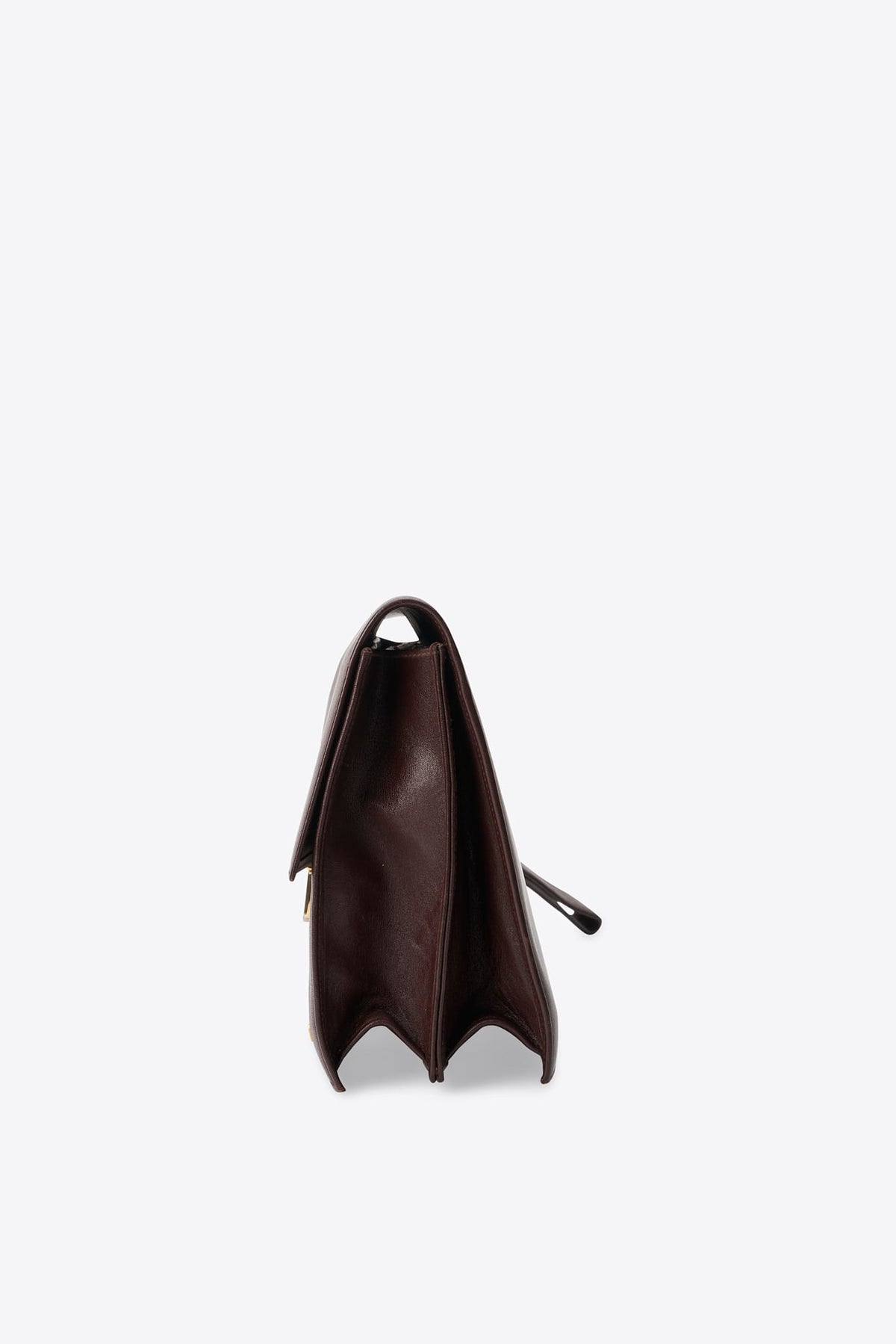 Vintage Celine Burgundy Leather Clutch Bag