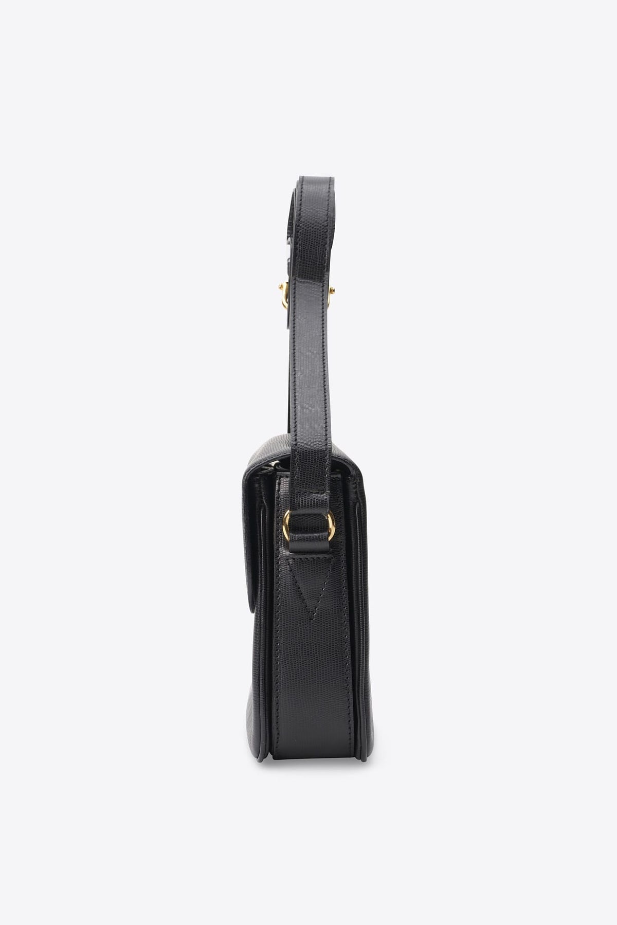 Vintage Celine Black Circular Logo Crossbody Bag
