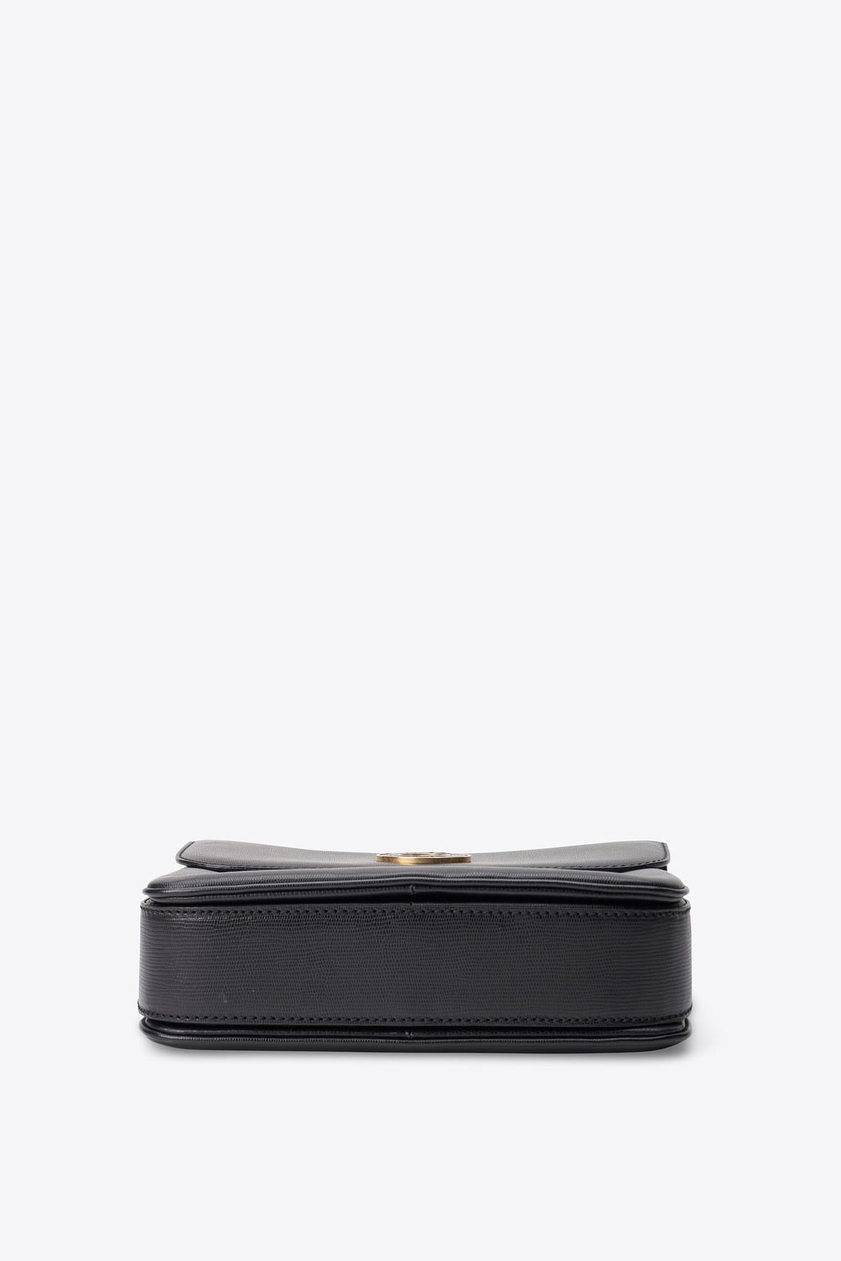 Vintage Celine Black Circular Logo Crossbody Bag