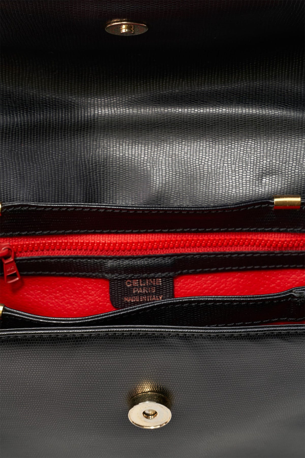 Vintage Celine Black Circular Logo Crossbody Bag