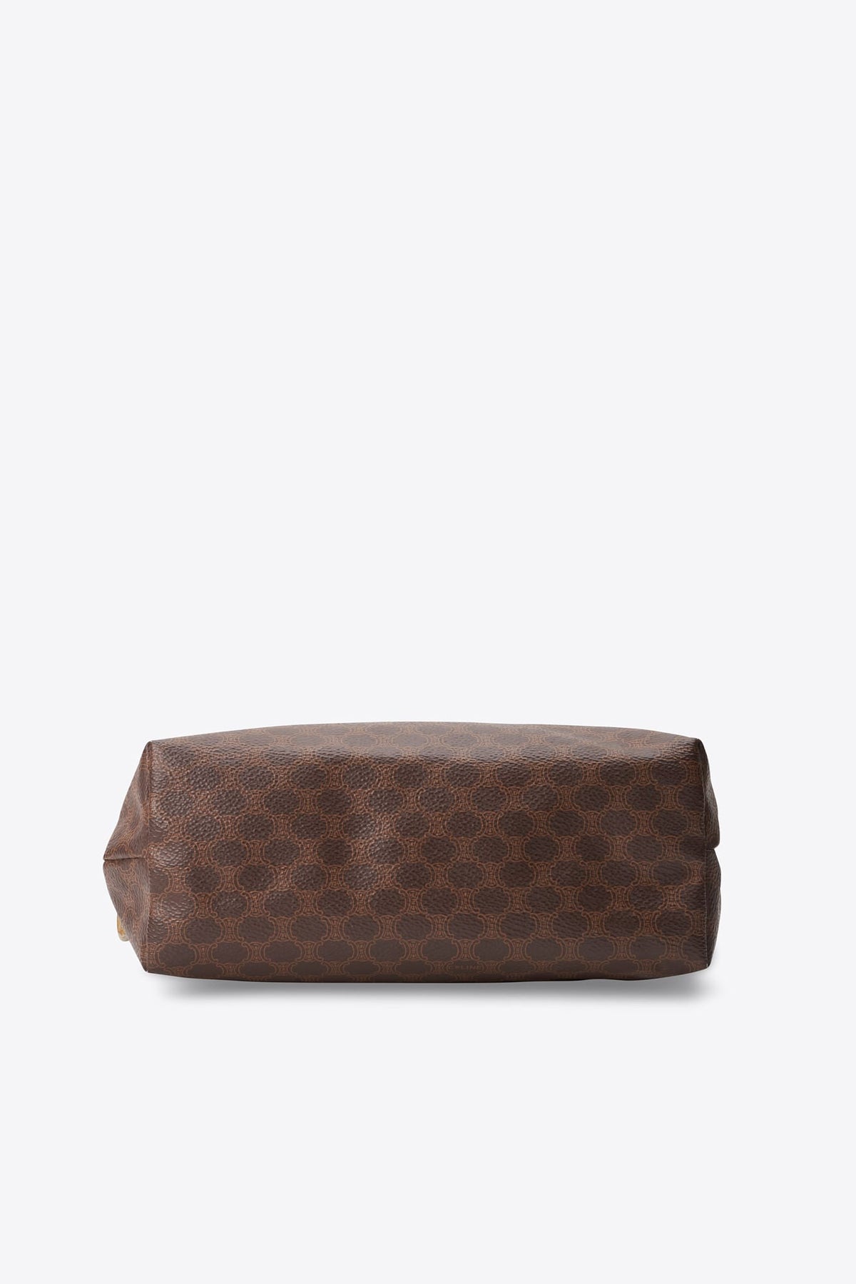 Vintage Celine Brown Macadam Canvas Clutch Bag